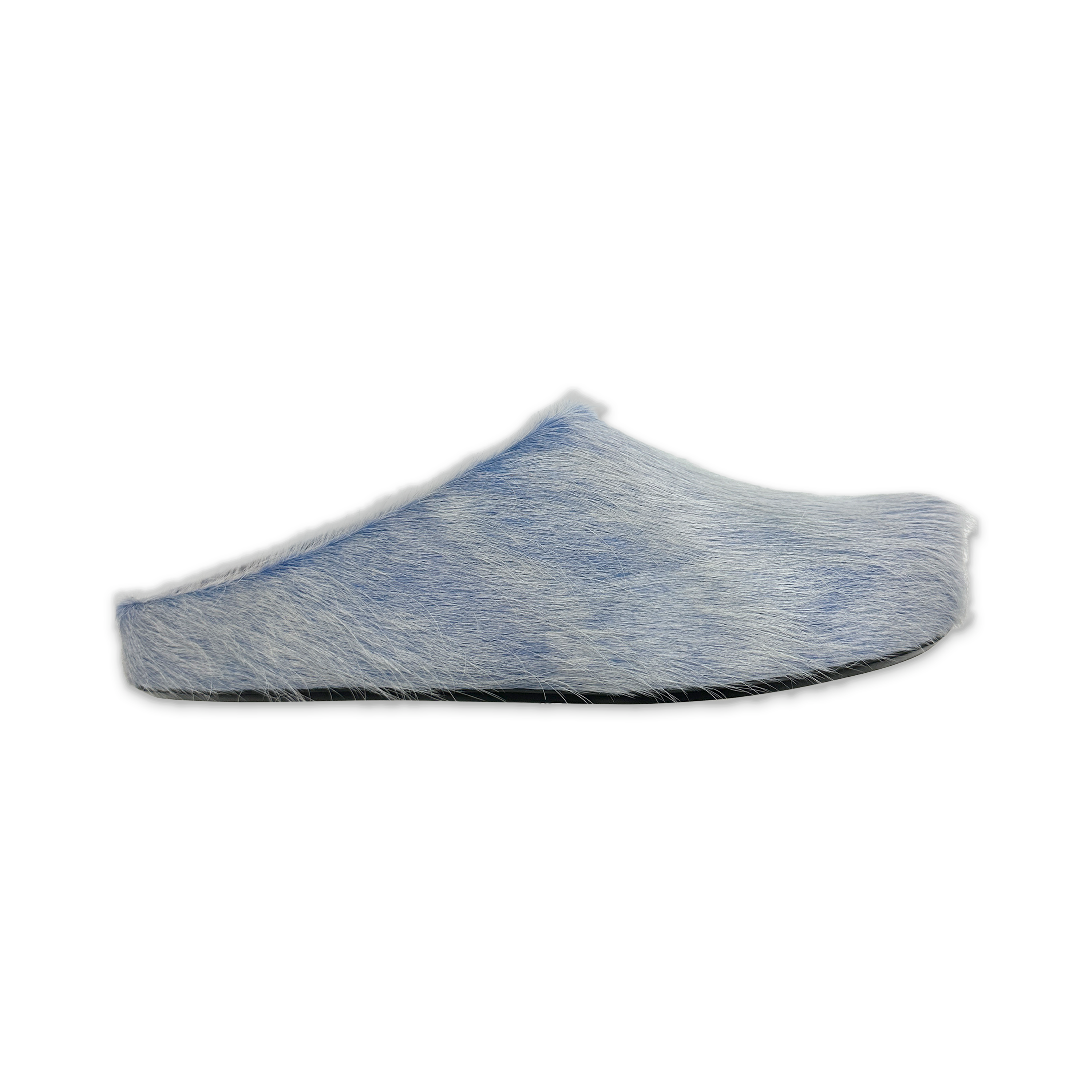 Marni, Calf Hair Sabot Slipper "Blue Lilac"