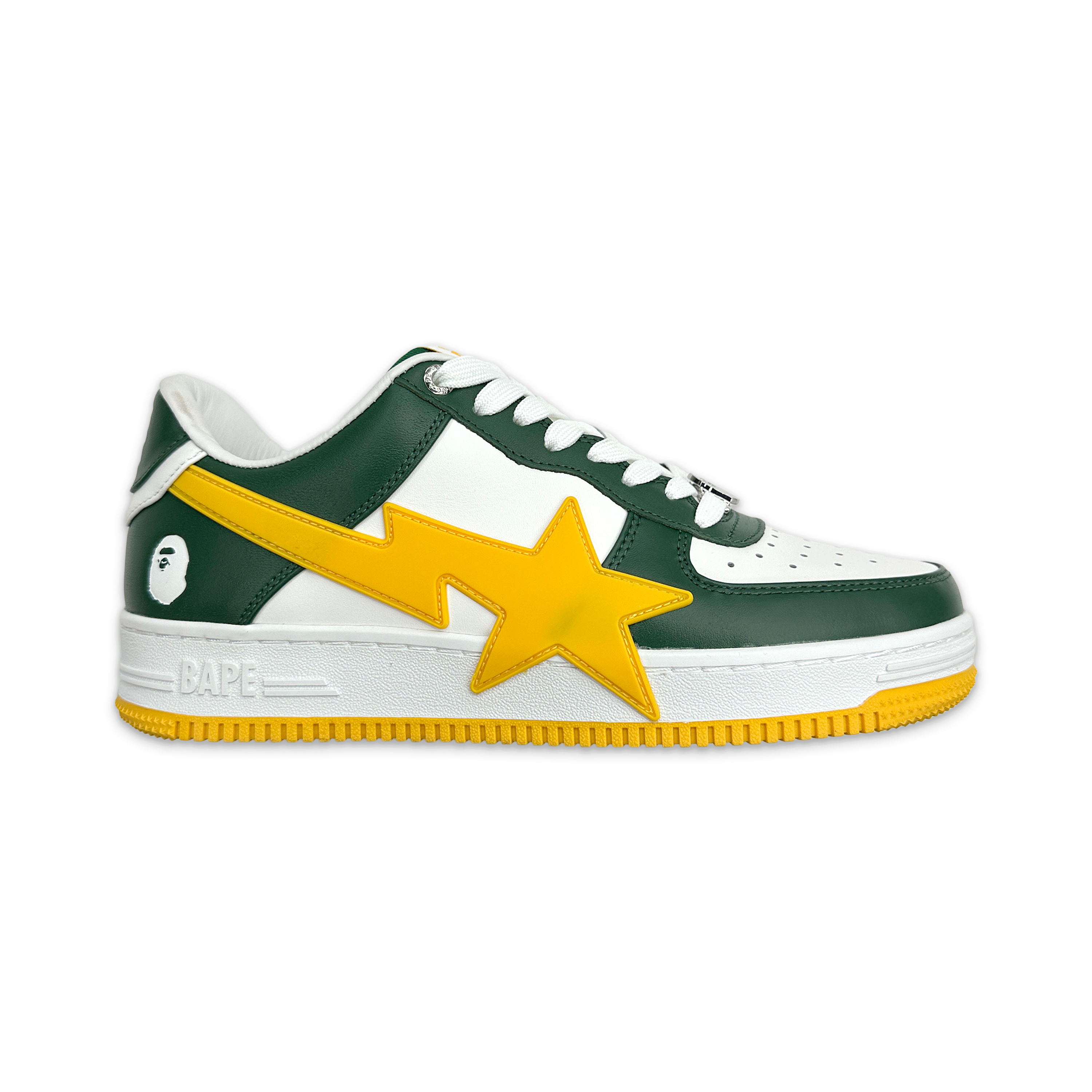 A Bathing Ape (BAPE), Bapesta OS #2 "Green/Yellow"