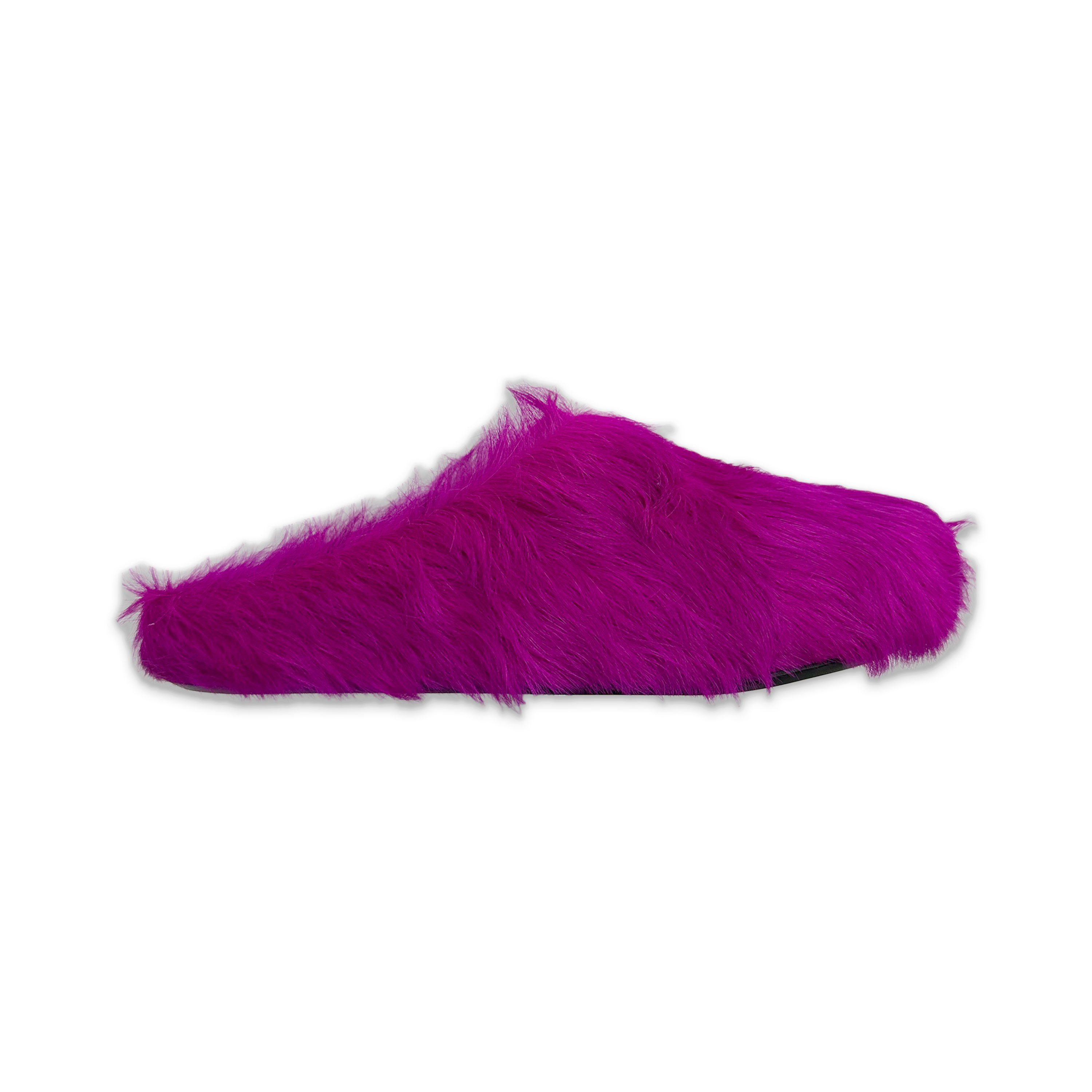 Marni, Calf Hair Fussbett Sabot Slipper "Fuchsia"