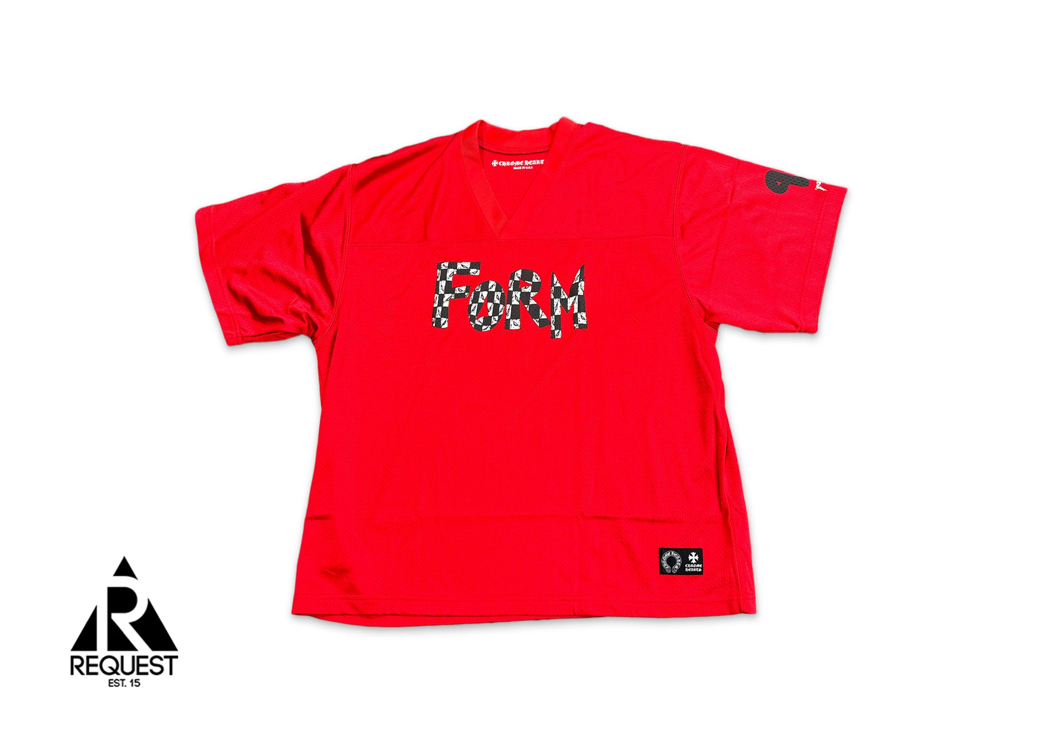 Chrome Hearts Matty Boy Sports Mesh Short Sleeve Warm Up Jersey “Red”