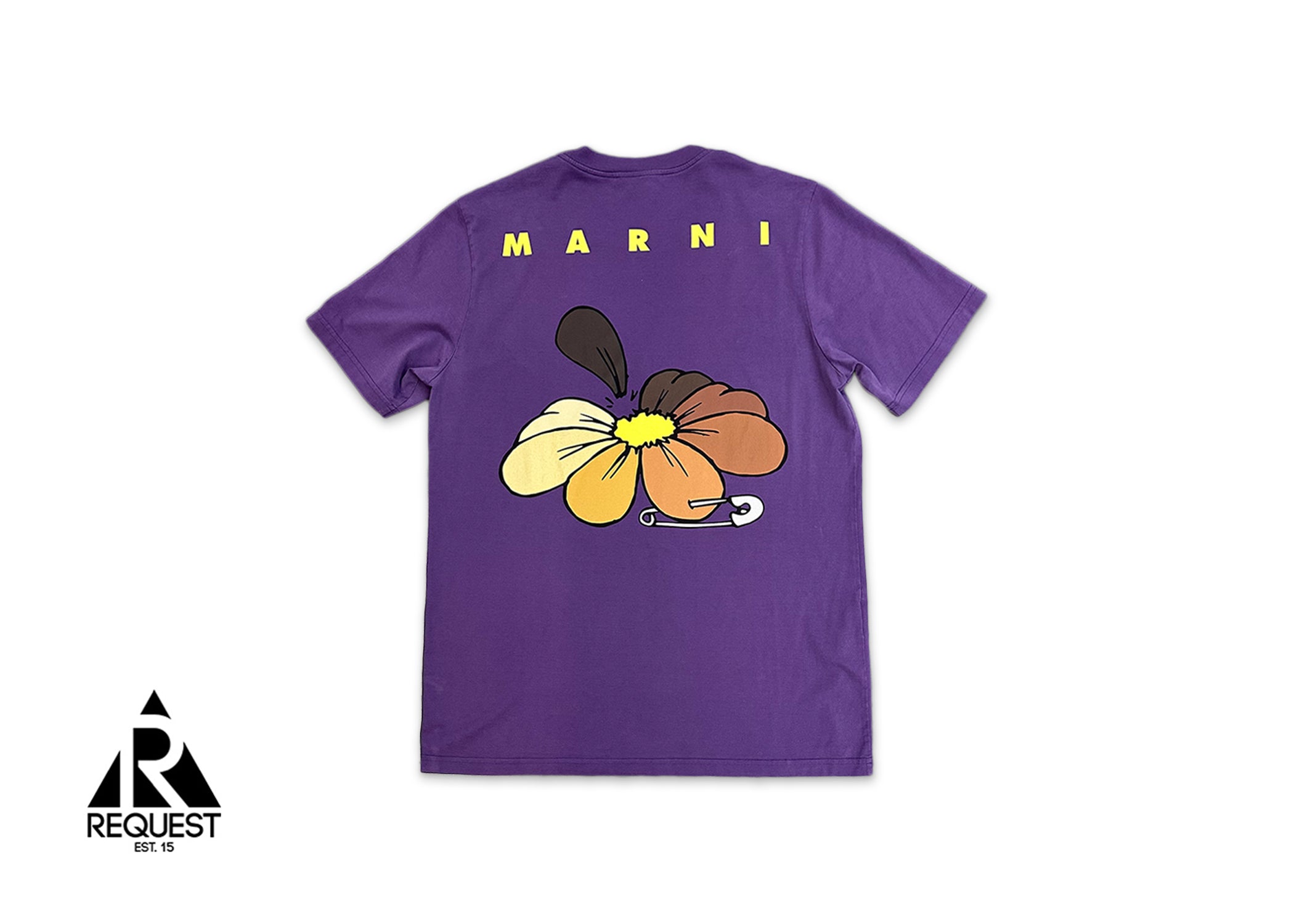Marni, Flower Pin Tee "Purple"