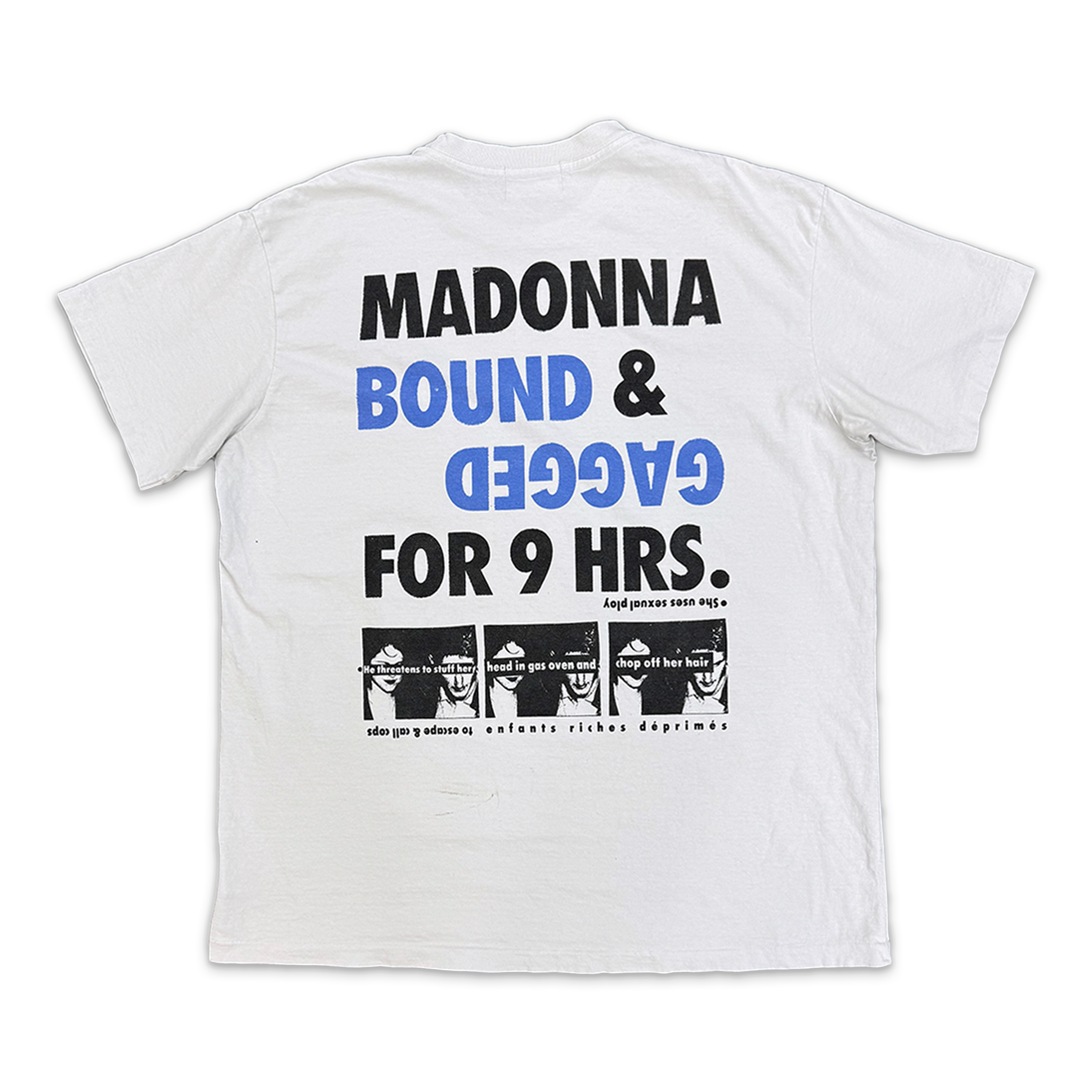 Enfants Riches Déprimes, Madonna Bonds of Matrimony Tee "Blue White"