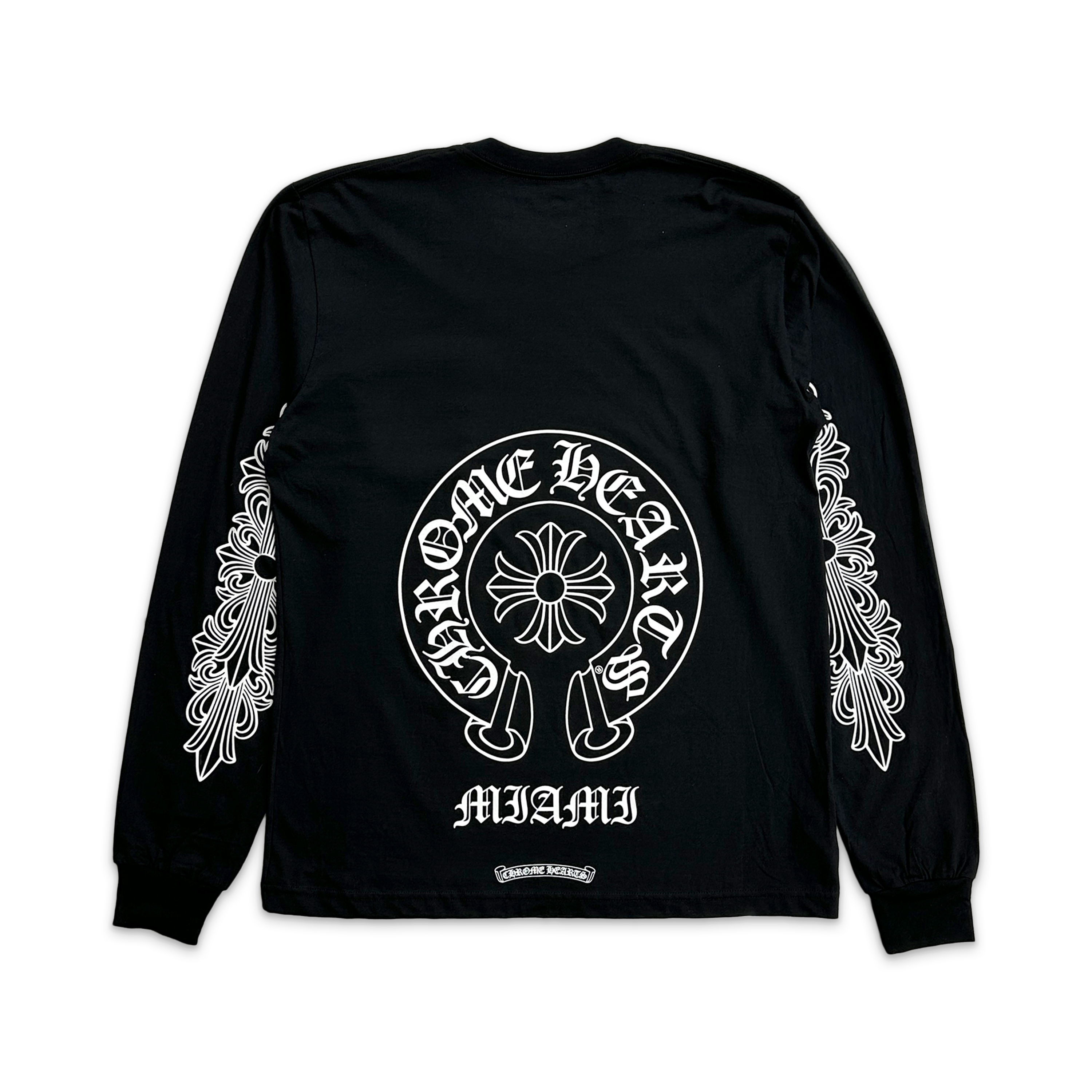 Chrome Hearts, Miami Horseshoe Pocket L/S Tee "Black"
