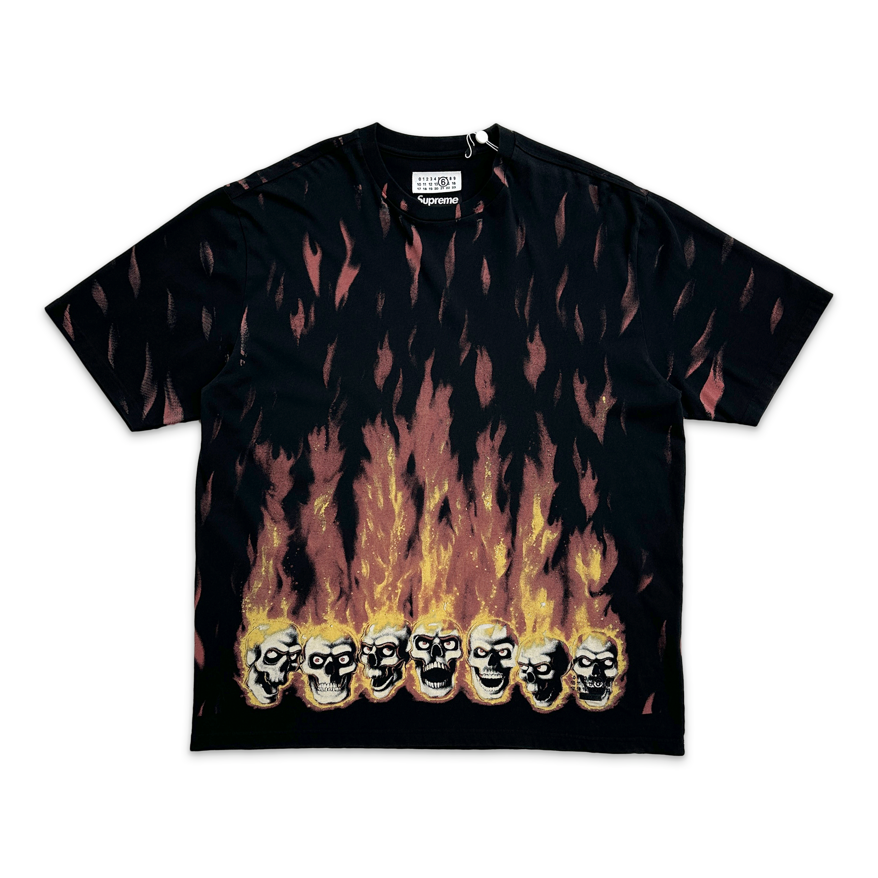 Supreme, Maison Margiela Liquid Blue Oversized Tee “Black”