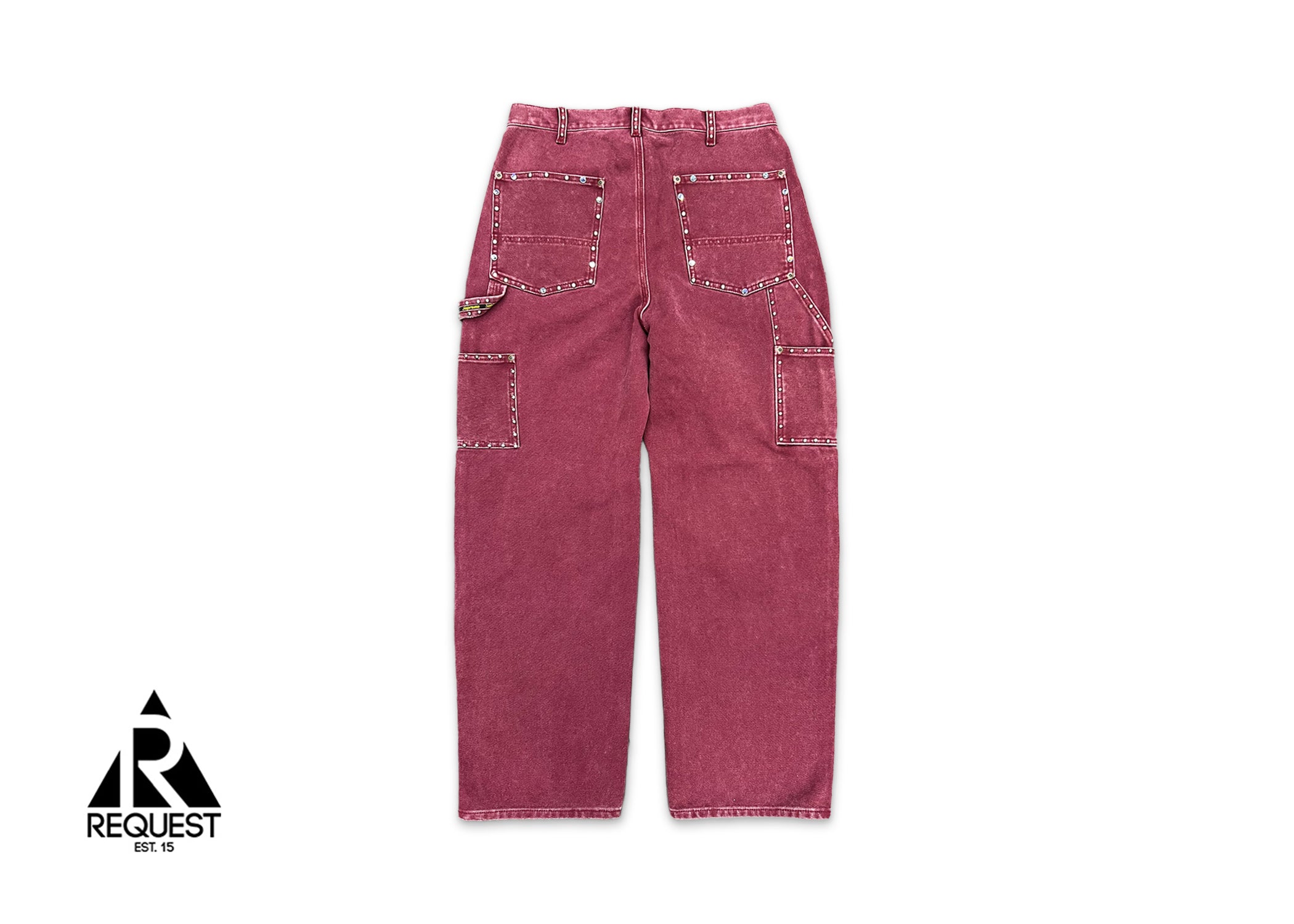Supreme, x B.B. Simon Studded Double Knee Painter Pant "Burgundy"