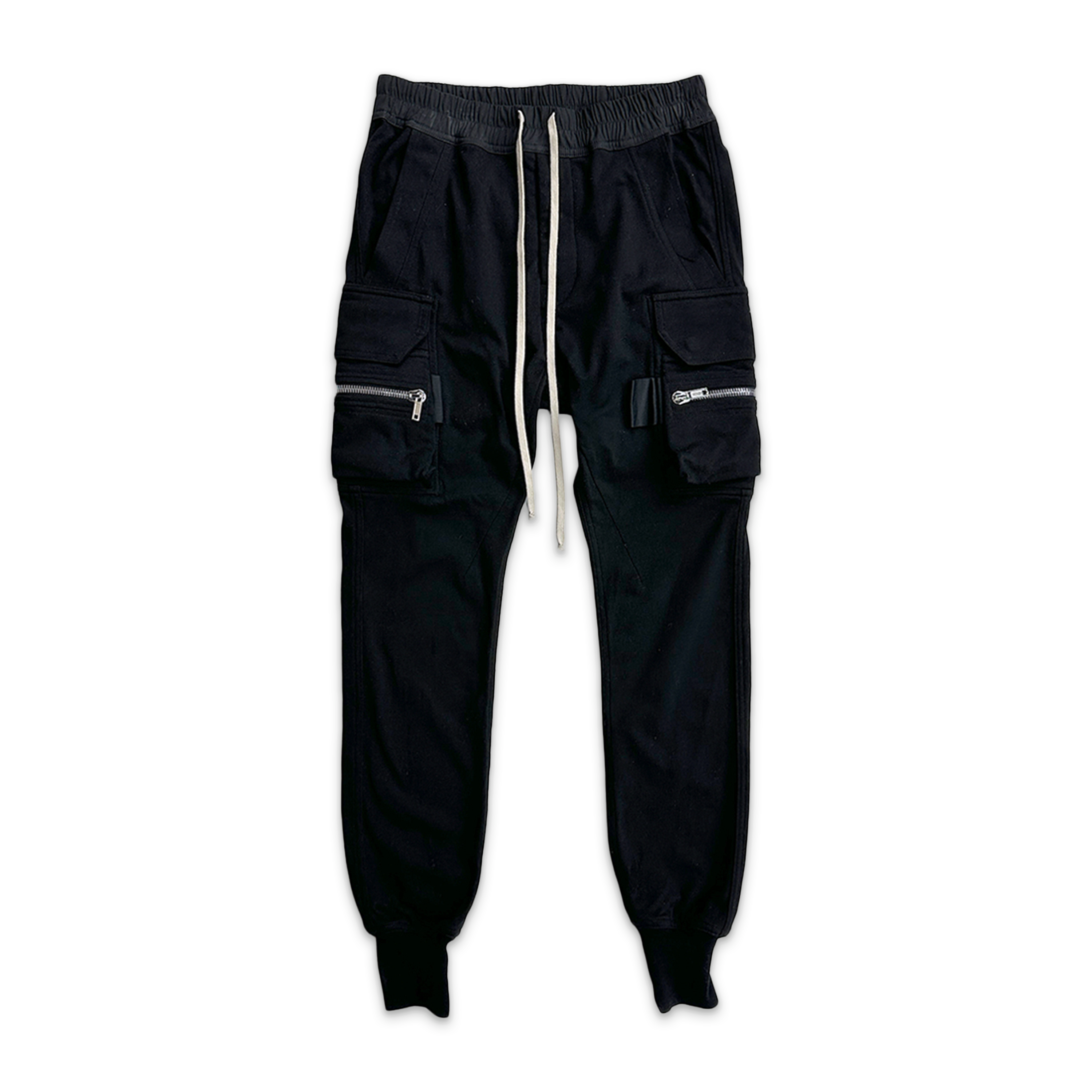 Rick Owens, Luxor Mastodon Cargo Pants FW2023 "Black Heavy Jersey"