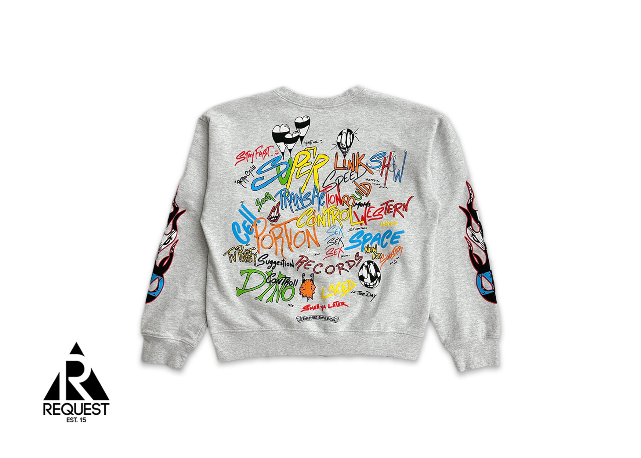 Chrome Hearts, Matty Boy Brain Sweatshirt "Heather Grey"