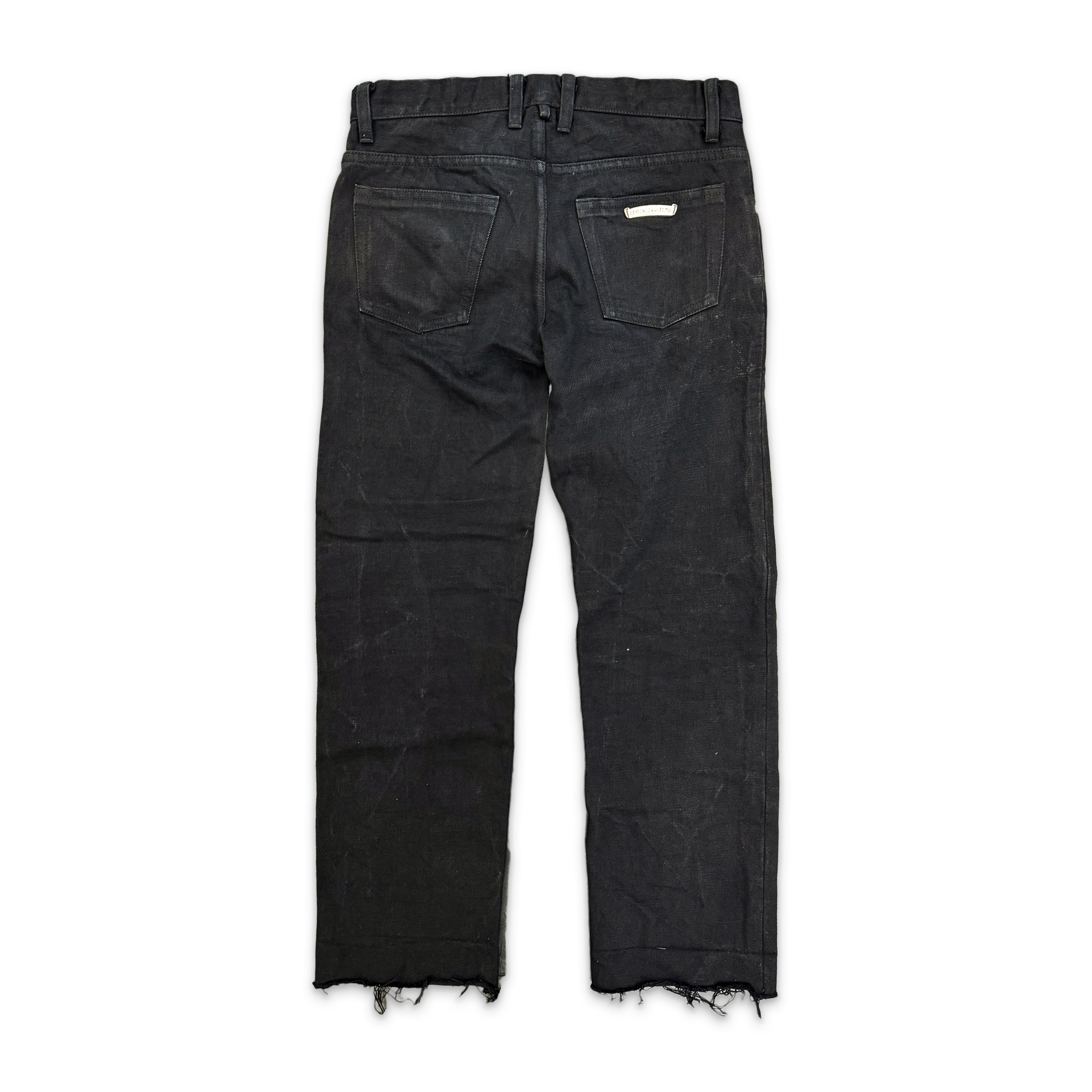 Chrome Hearts, Straight Leg Japanese Denim Jeans "Black"