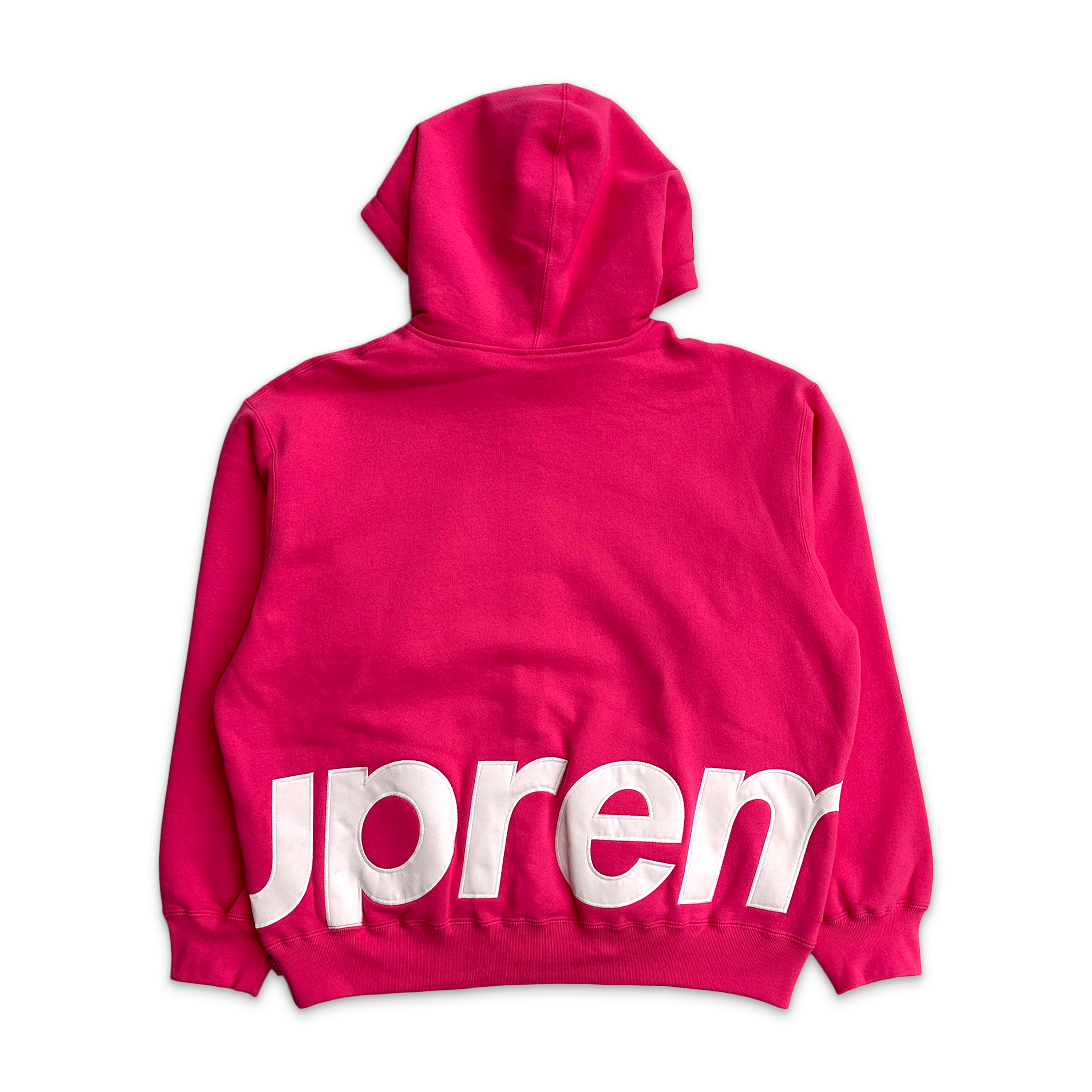 Supreme, Big Logo Zip Up Hooded Sweatshirt "Magenta"