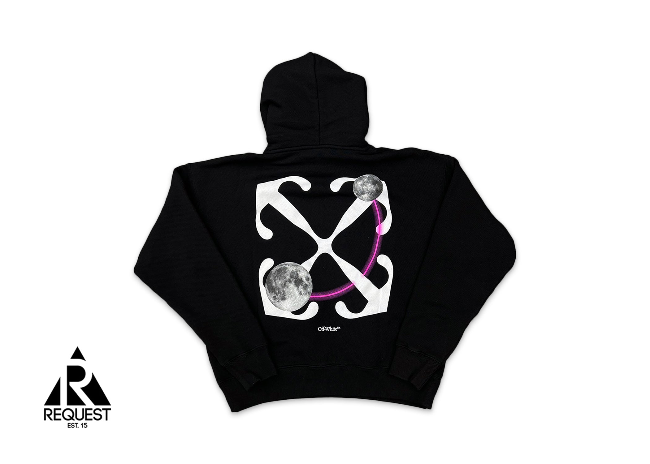 Off-White Moon Arrow Skate Hoodie "Black"