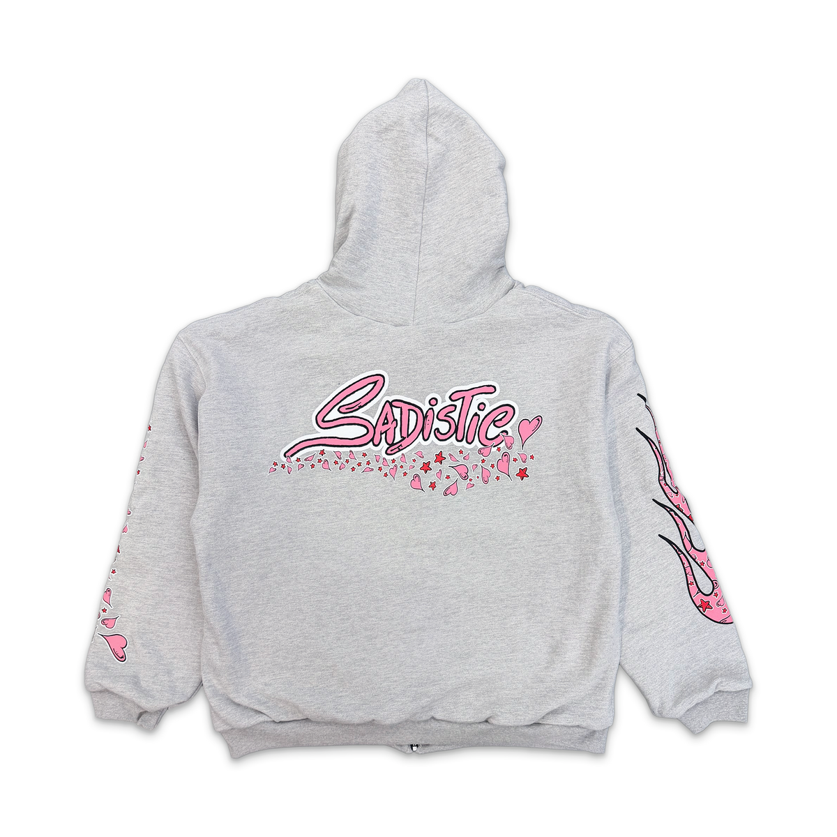 Anti Promo Sadistic Thermal Zip Up Hoodie "Grey"
