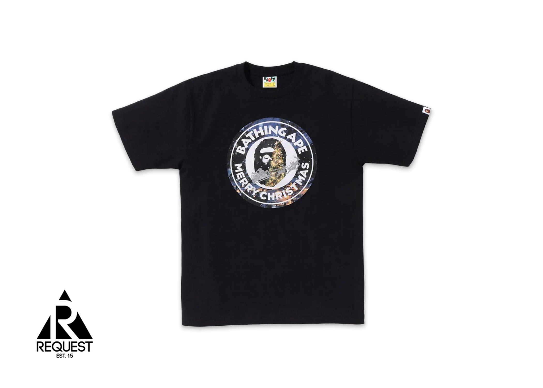 A Bathing Ape BAPE Christmas Busy Works Tee (FW22) "Black"