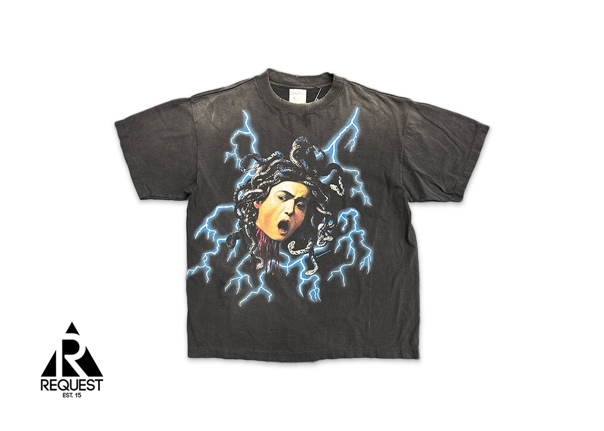 Saint Michael, Medusa Thunder Tee "Vintage Black"