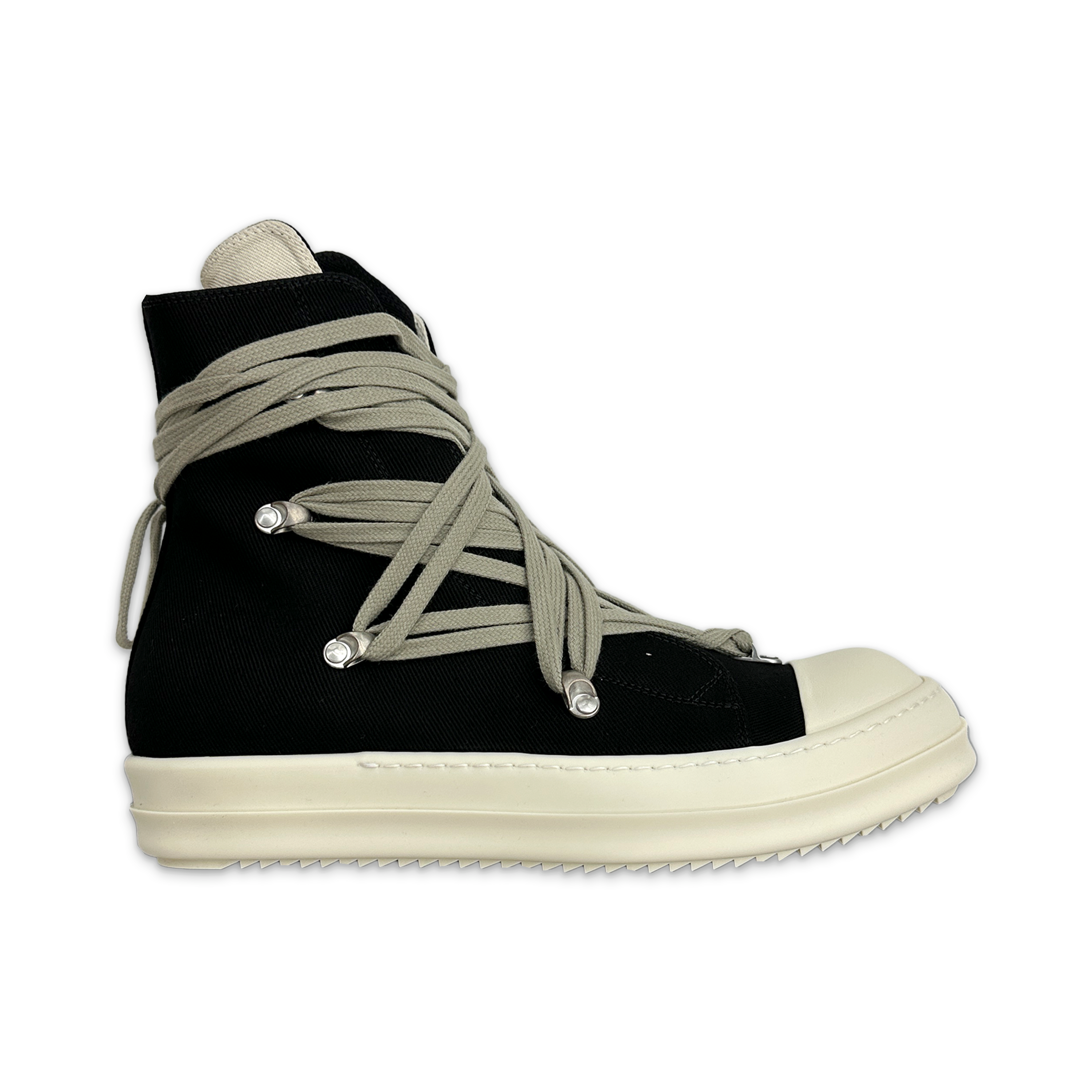 DRKSHDW Temple Megalace Sneaks "Black Milk"