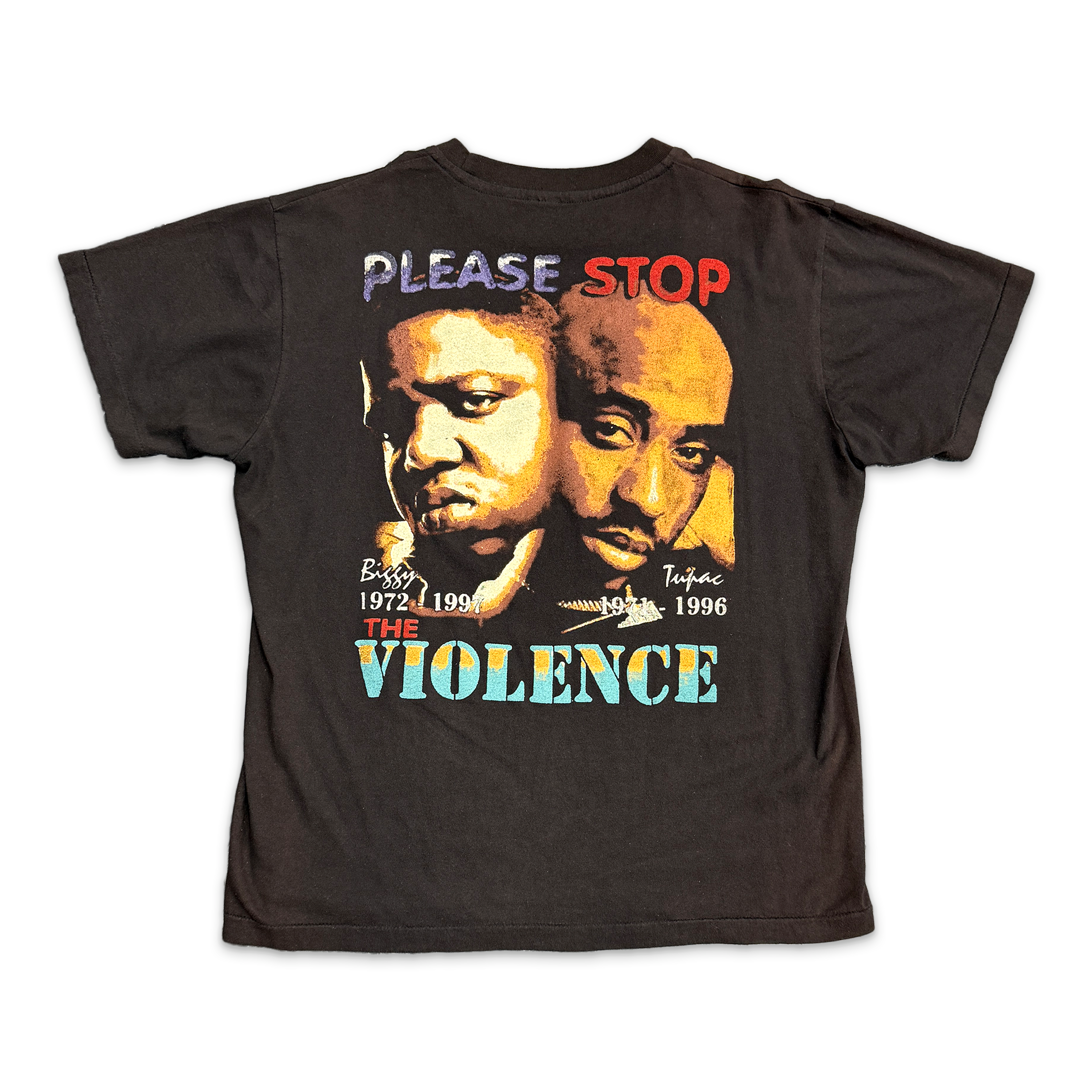 Memory Biggie 2Pac Tee "Faded Black"
