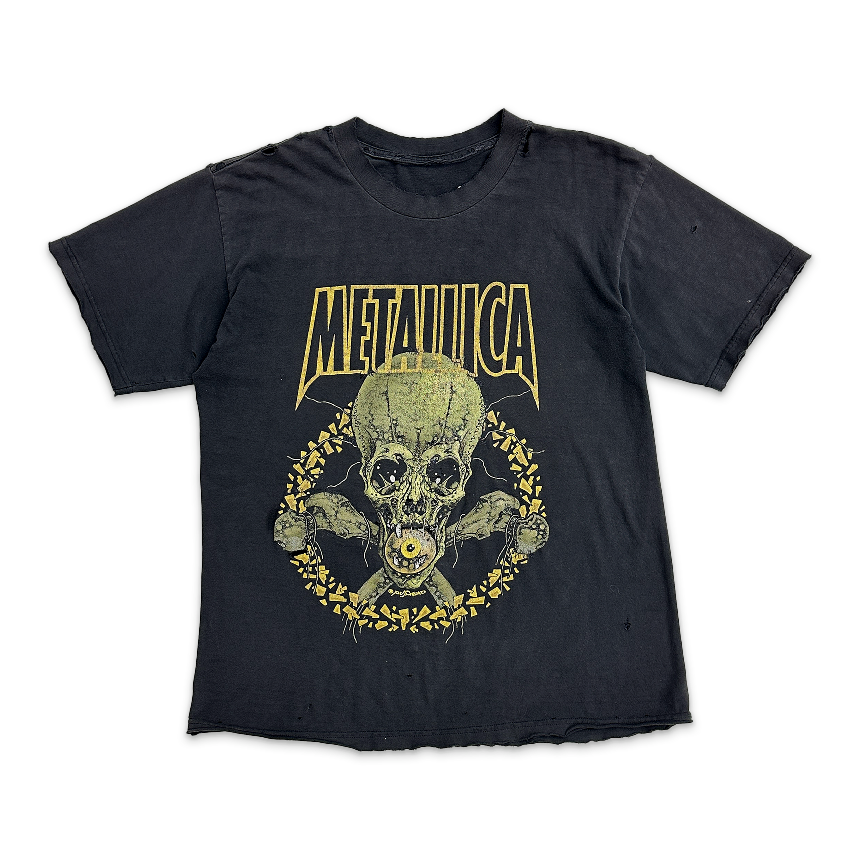 Vintage, Metallica No Leaf Clover Tee "Black"