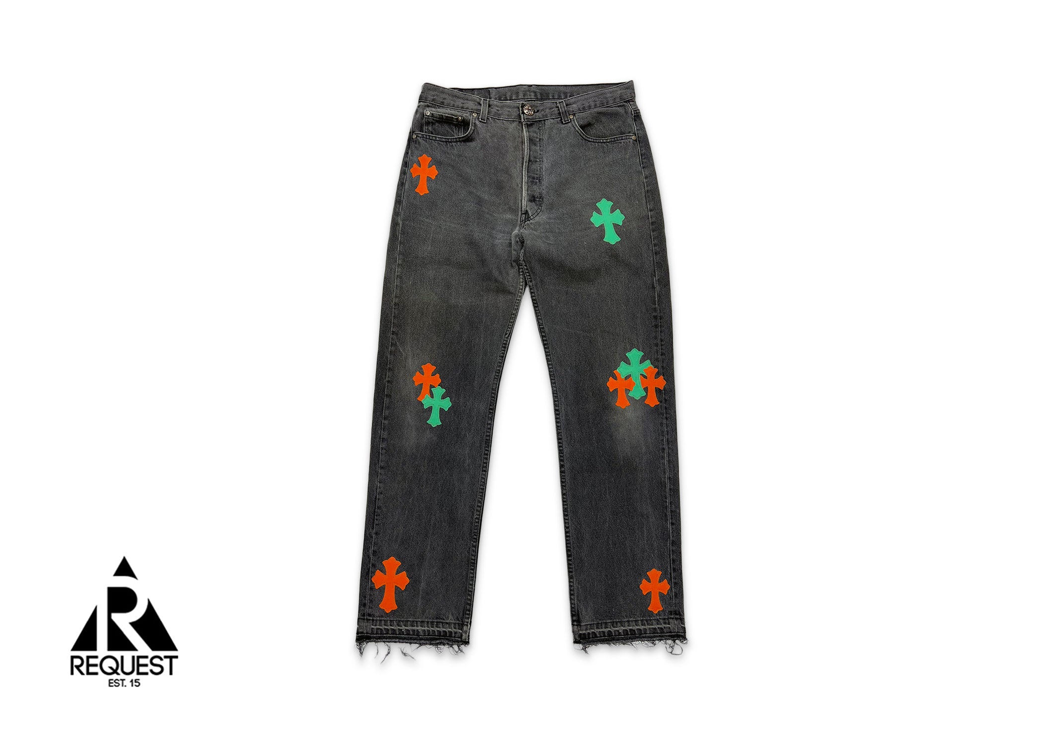 Chrome Hearts, Levi's Miami Exclusive “Green & Orange Crosses"