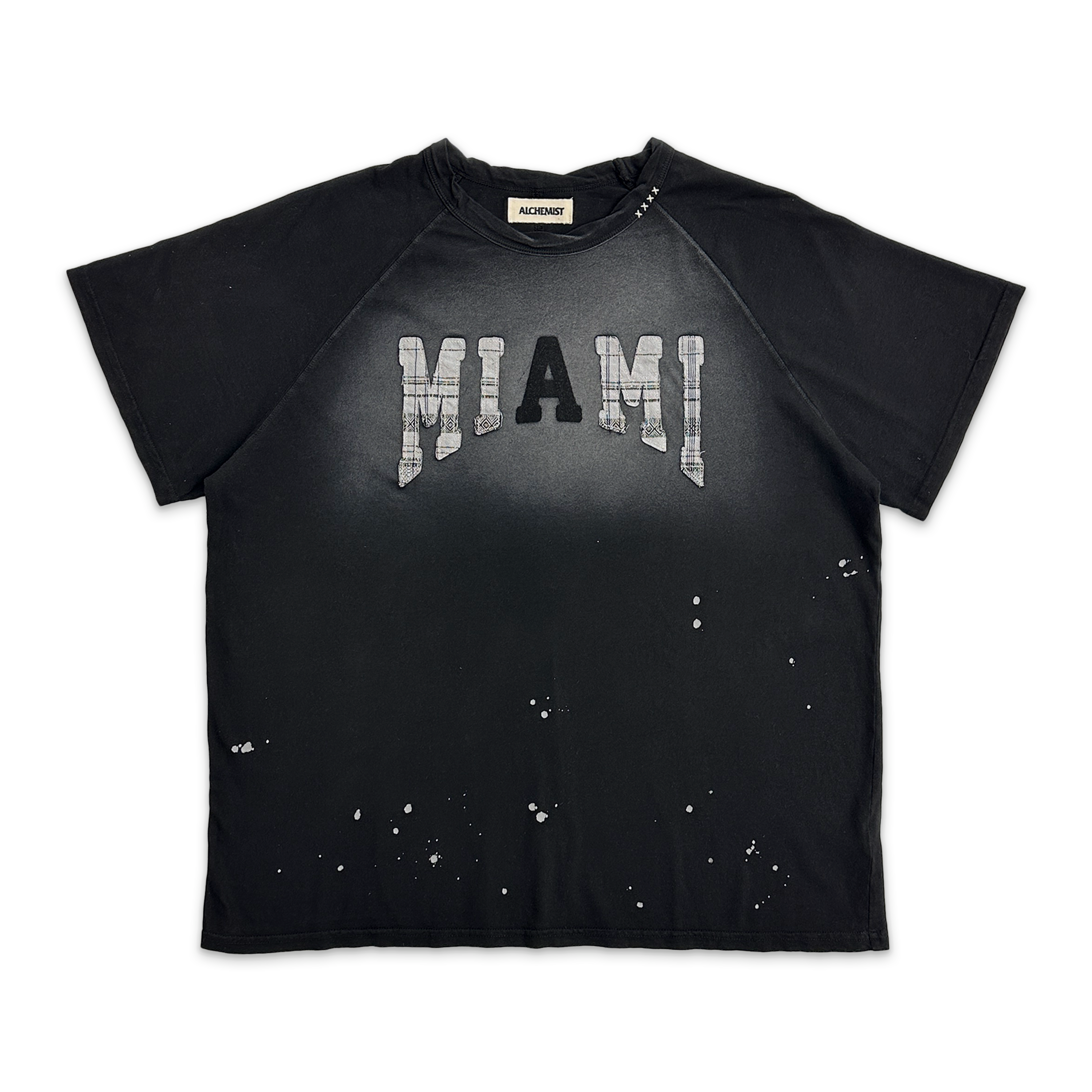Alchemist, Miami Raglan T Shirt "Jet Black"
