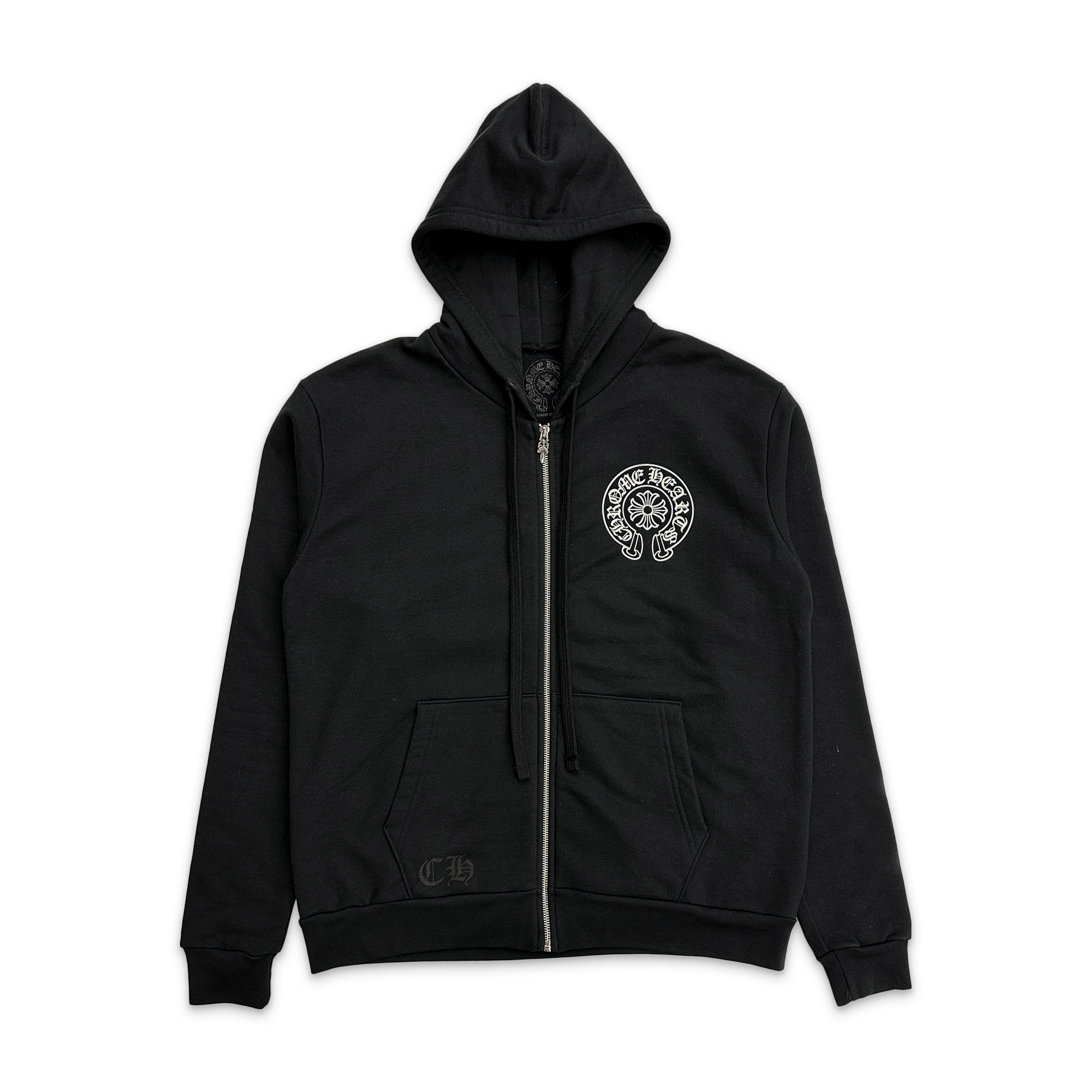 Chrome Hearts, Miami Horseshoe Zip-Up Hoodie "Black"