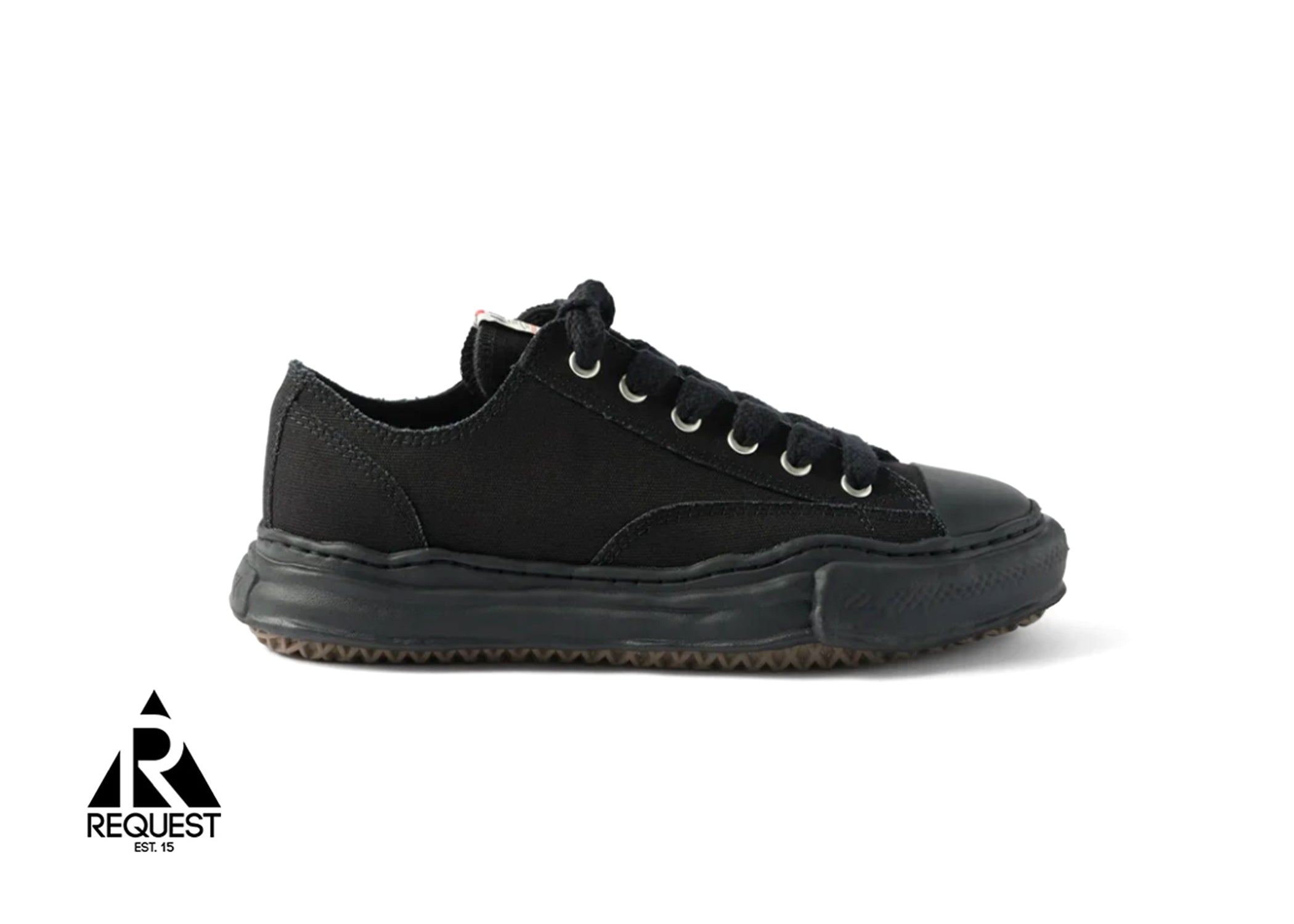 Mihara Yasuhiro Peterson OG Sole Canvas Low "Triple Black"