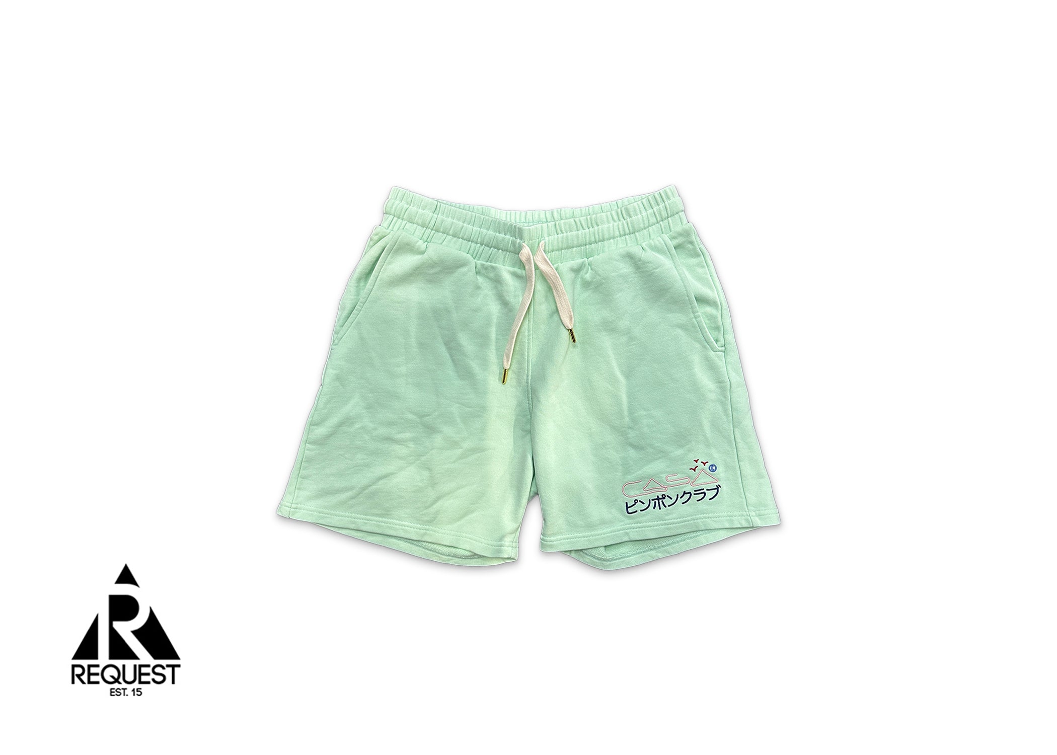 Casablanca Embroidered Track Shorts "Mint"