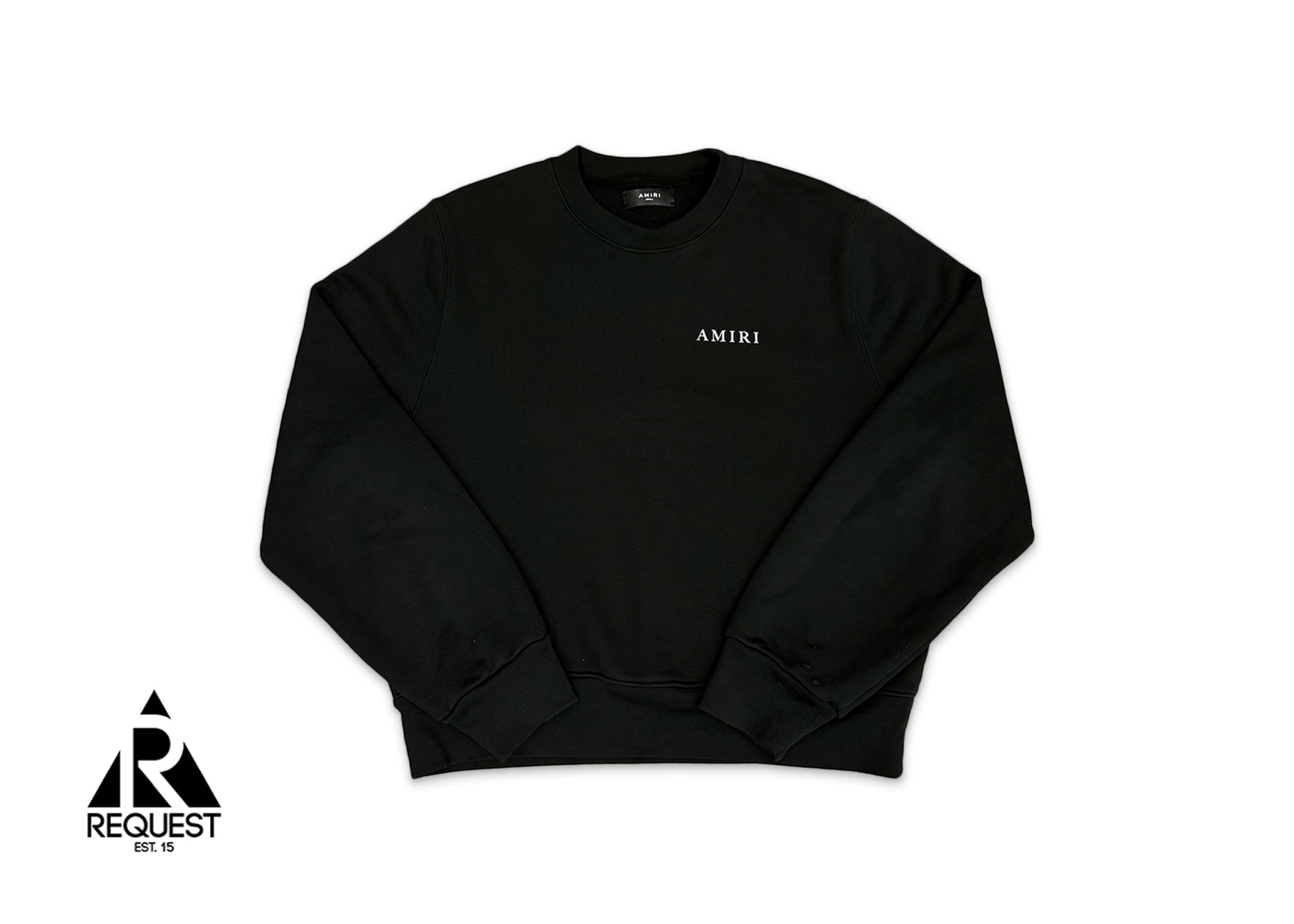 Amiri, Paris Logo Crewneck Sweatshirt "Black"
