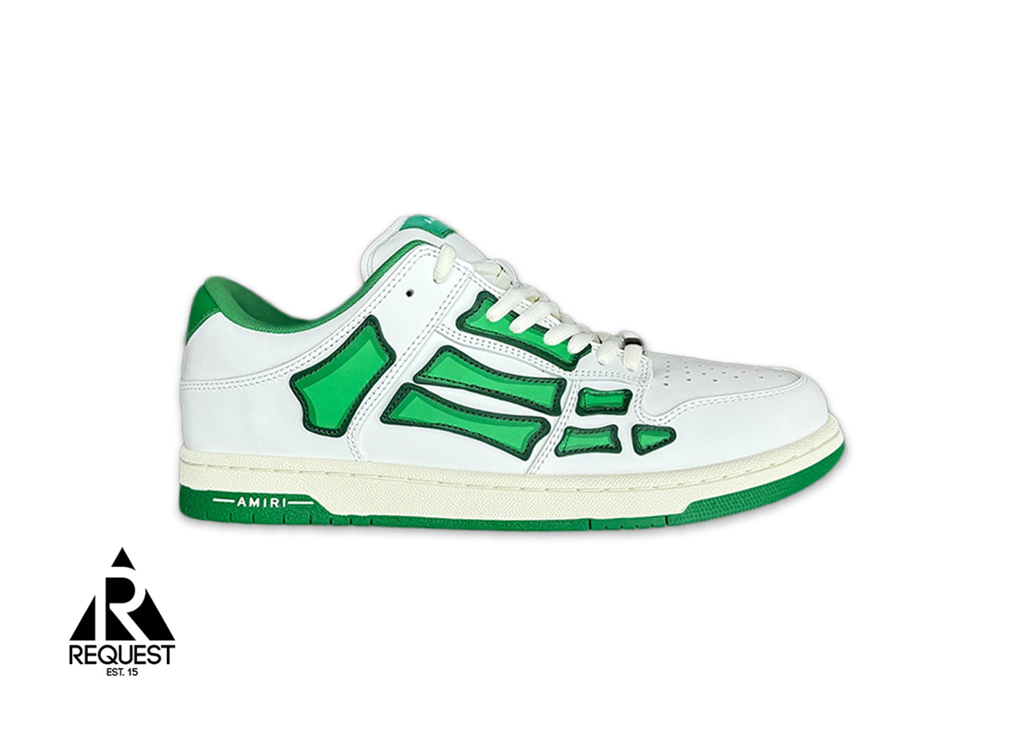 Amiri, Skeleton Sneaker Low “White Green”