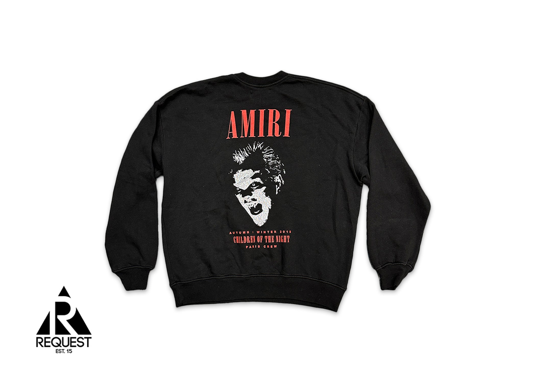 Amiri, Children Of The Night Crewneck "Black" (DOOR BUSTER)