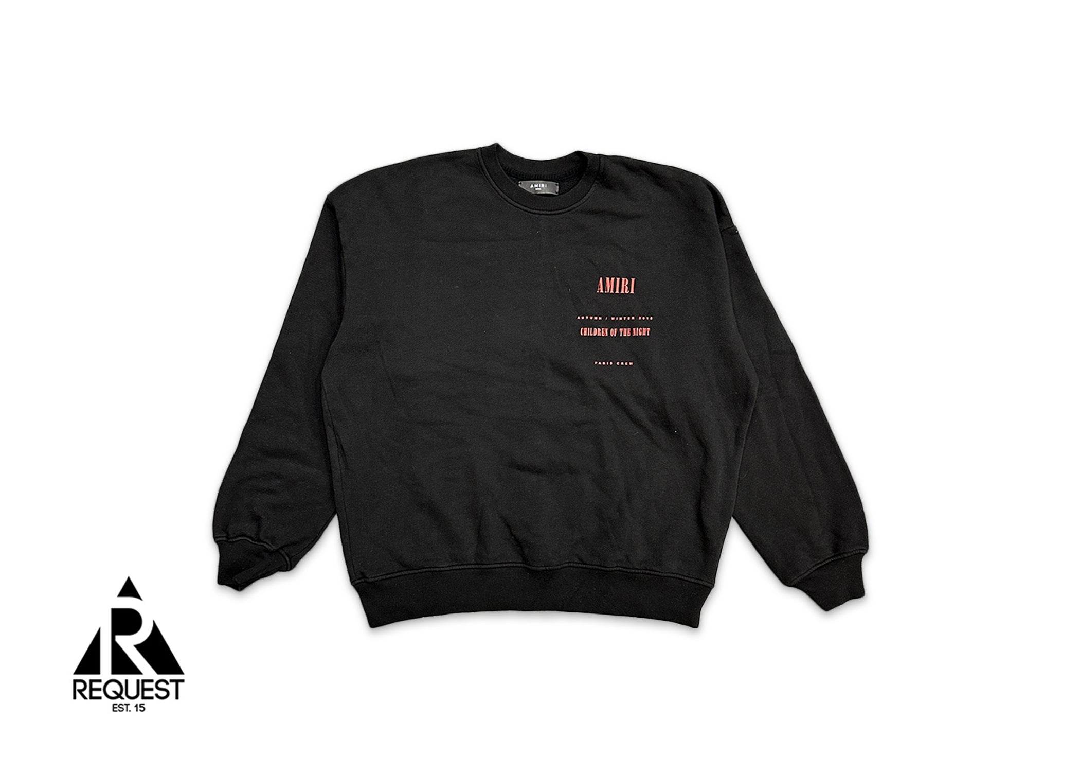 Amiri, Children Of The Night Crewneck "Black" (DOOR BUSTER)
