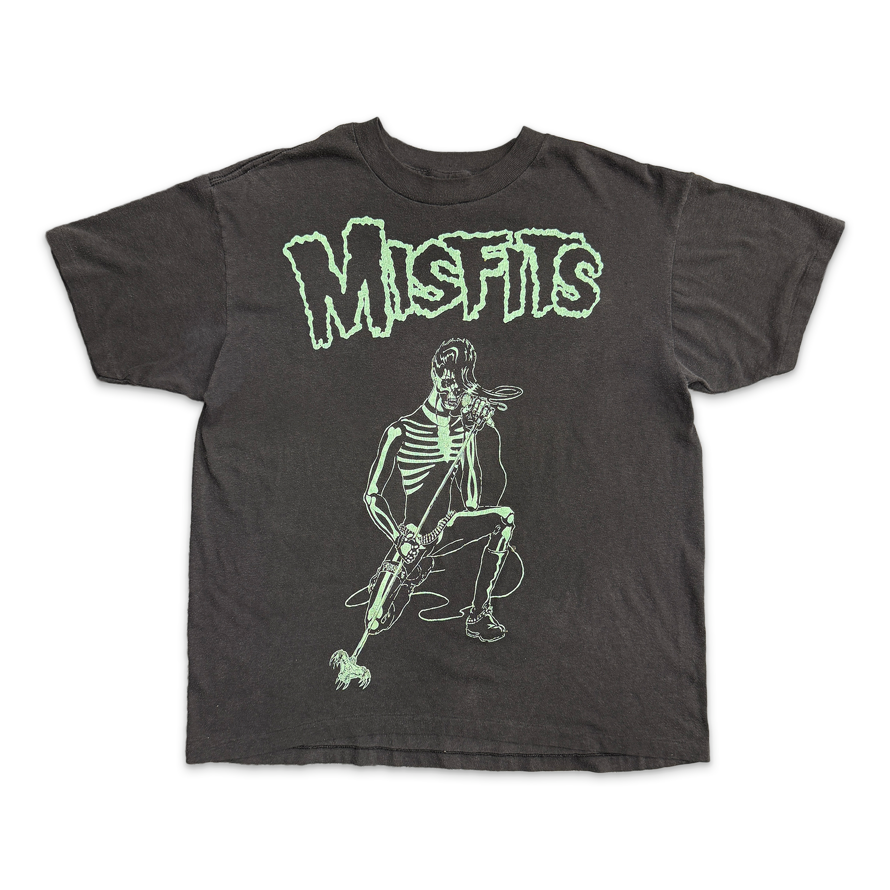 Misfits Skeleton Solo Tee "Faded Black"