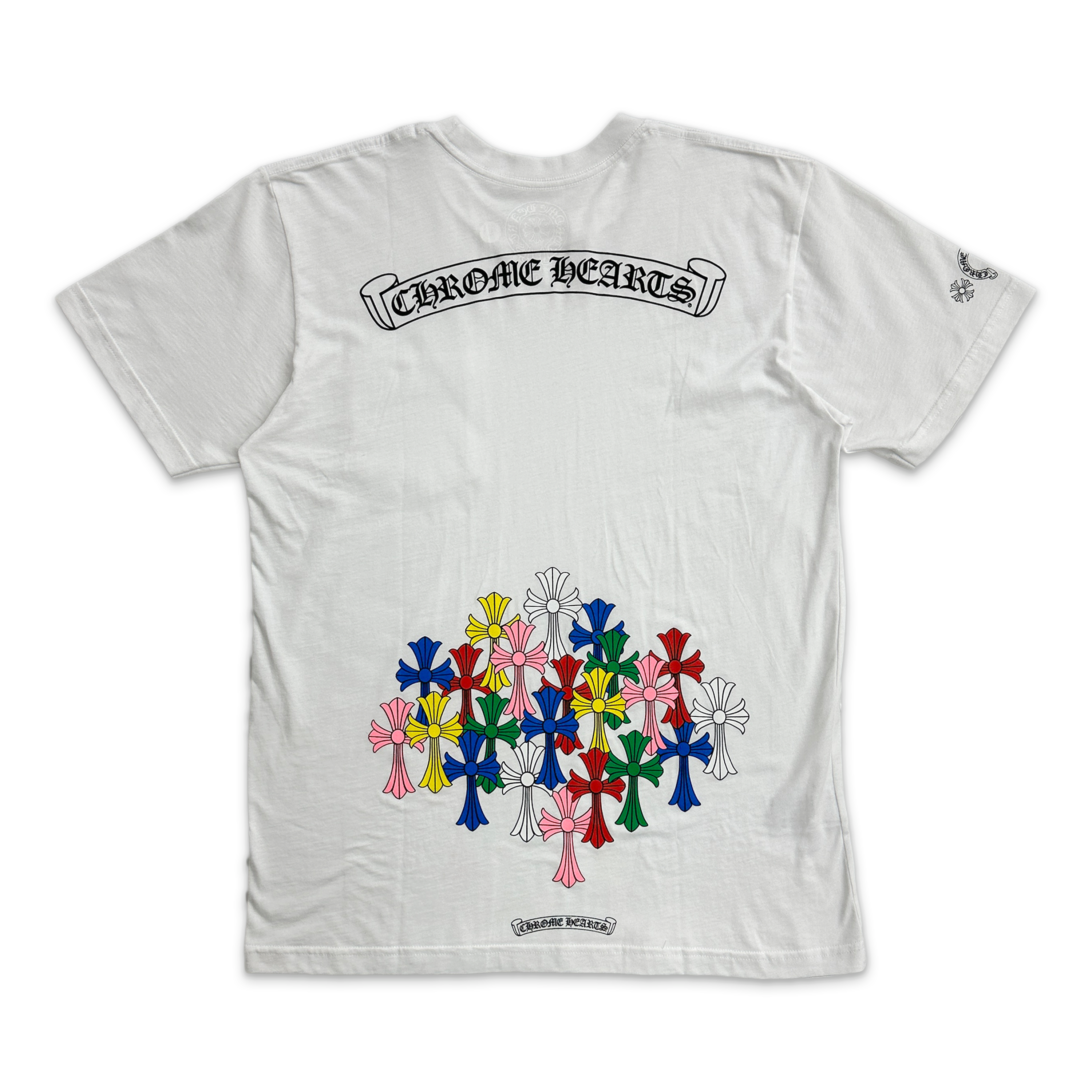 Chrome Hearts, Multi Color Cemetery Scroll Tee "White"