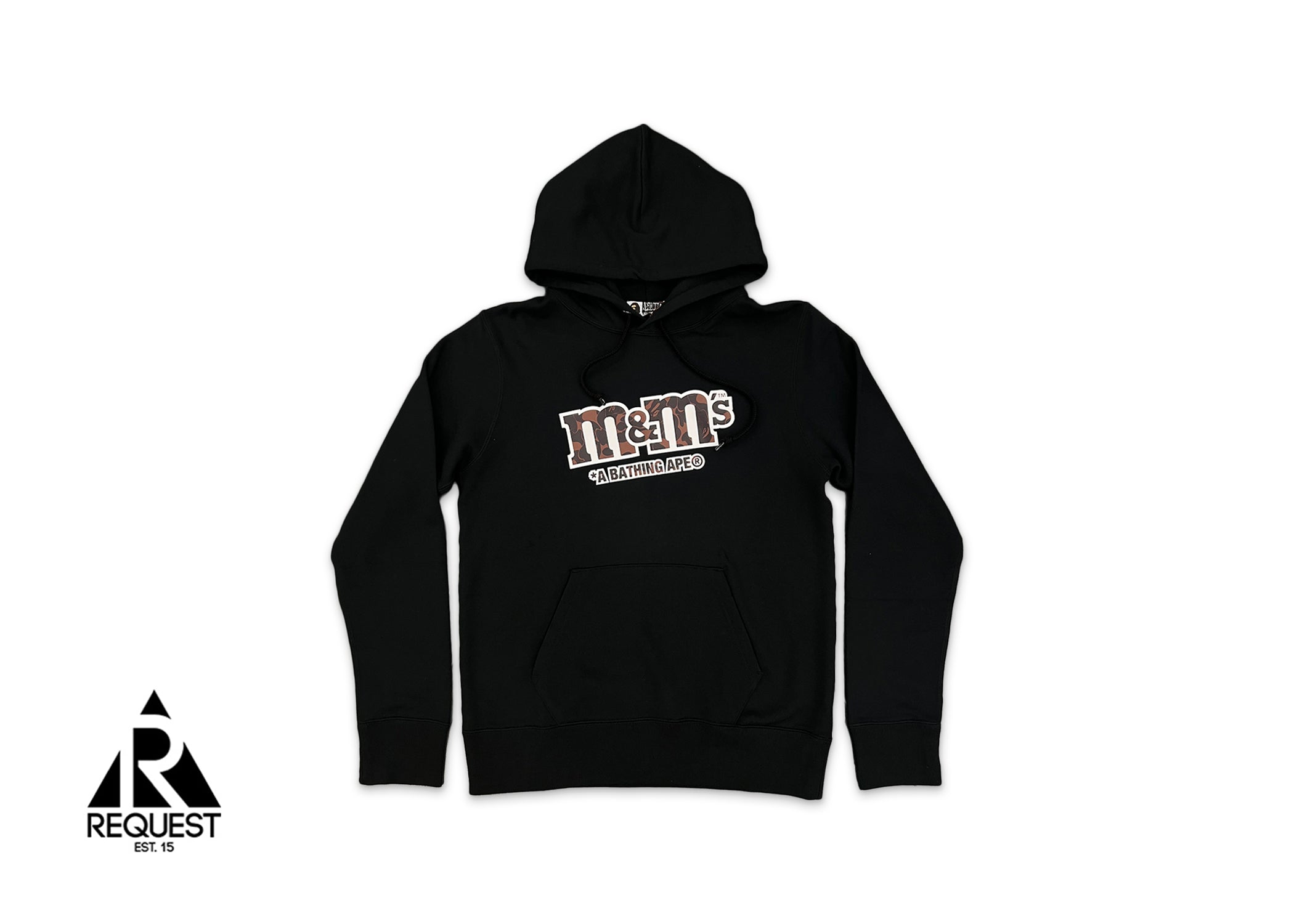 A Bathing Ape (BAPE), BAPE x M&M's Mens College Pullover Hoodie "Black"