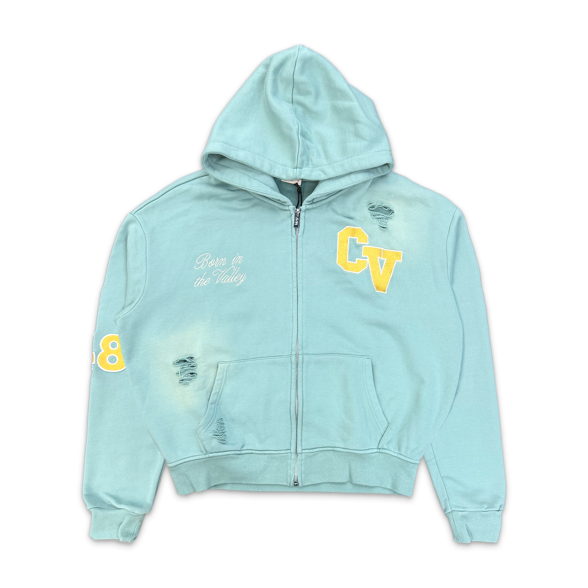 Cactus Valley, Top Dog Zip Up Hoodie "Mint Green"