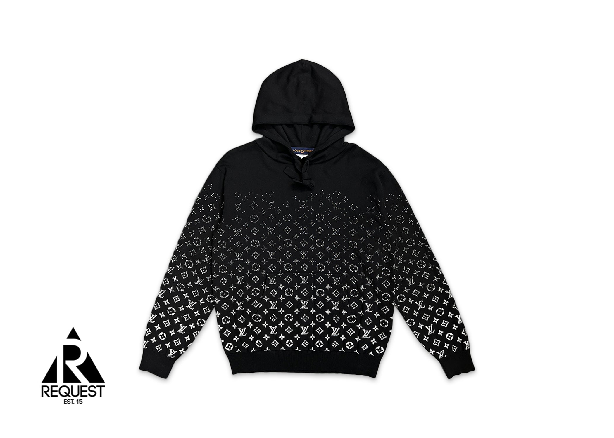 Louis Vuitton, Monogram Gradient Hoodie "Black"