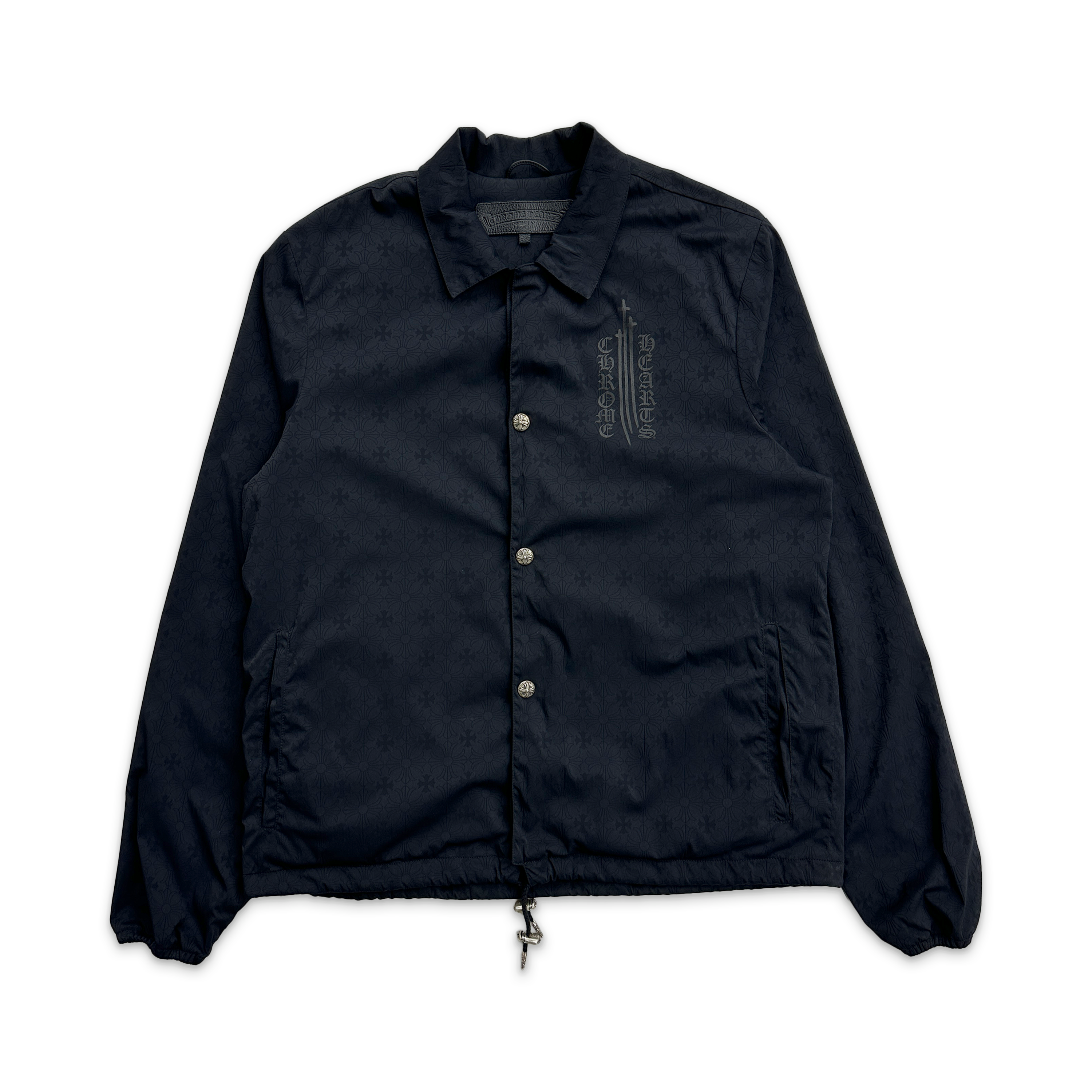 Chrome Hearts, Motif Eye Chart Coaches Jacket "Black"