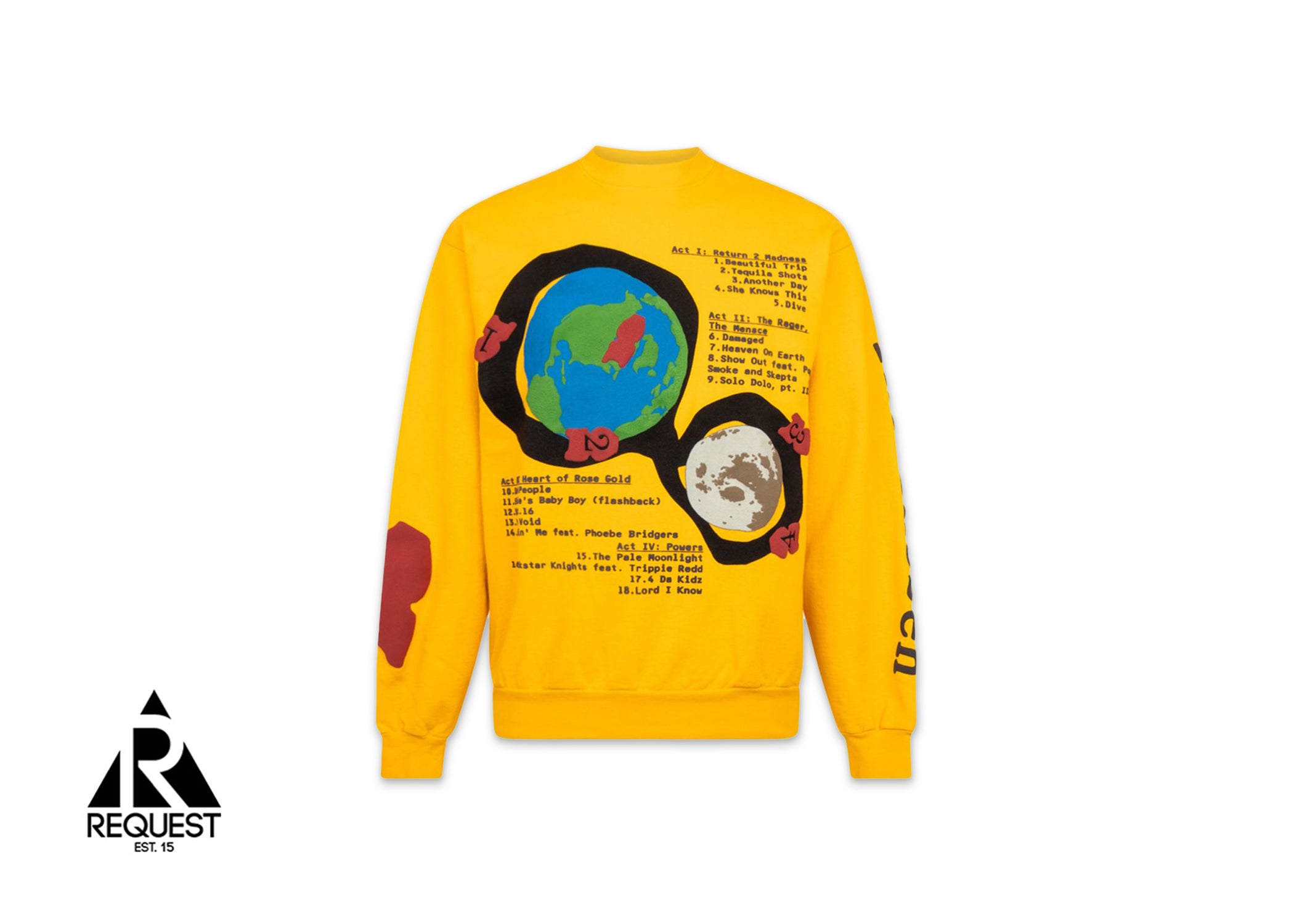 CPFM Kid Cudi For MOTM III Beautiful Trip Crewneck "Yellow"