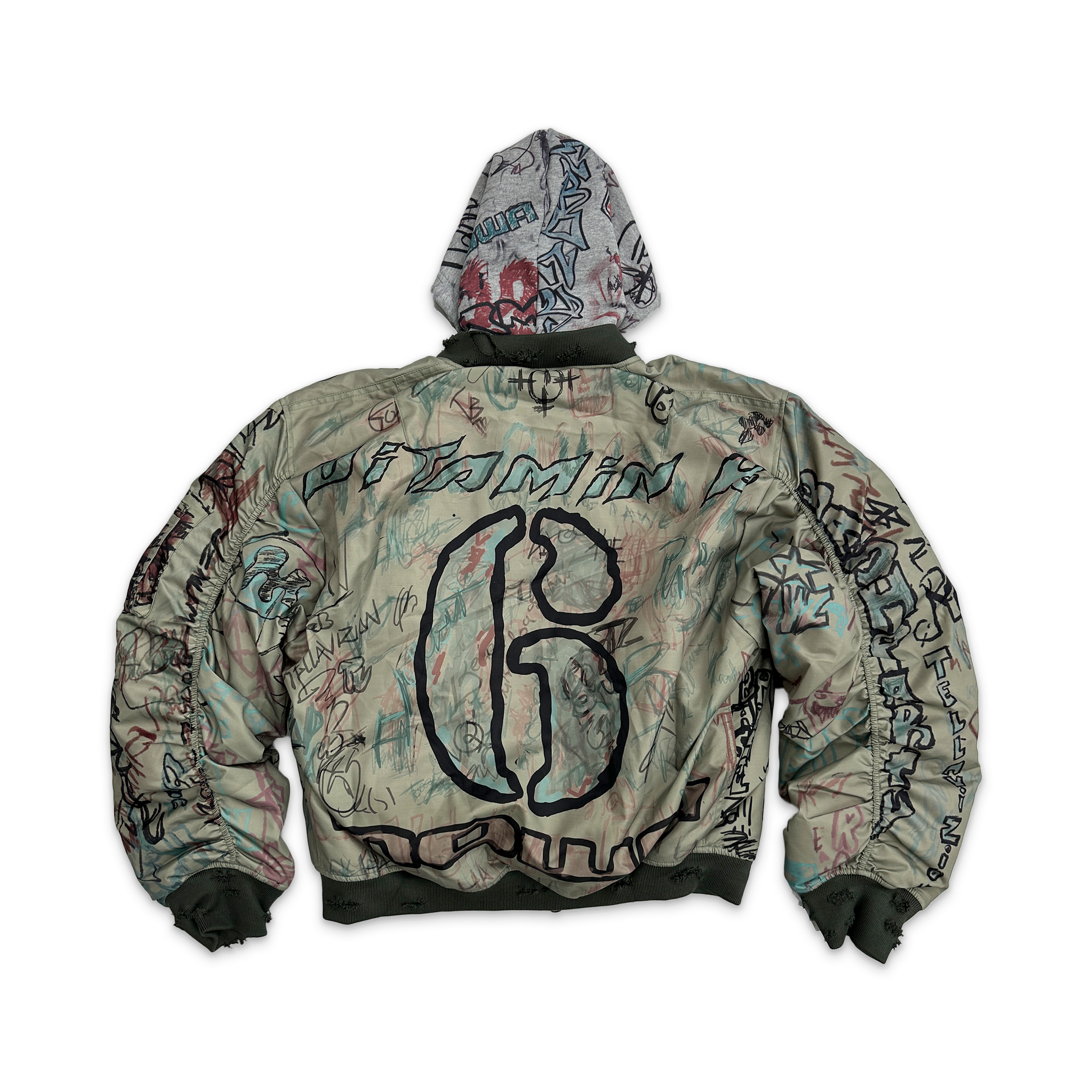 Graffiti Bomber "Green/Orange"