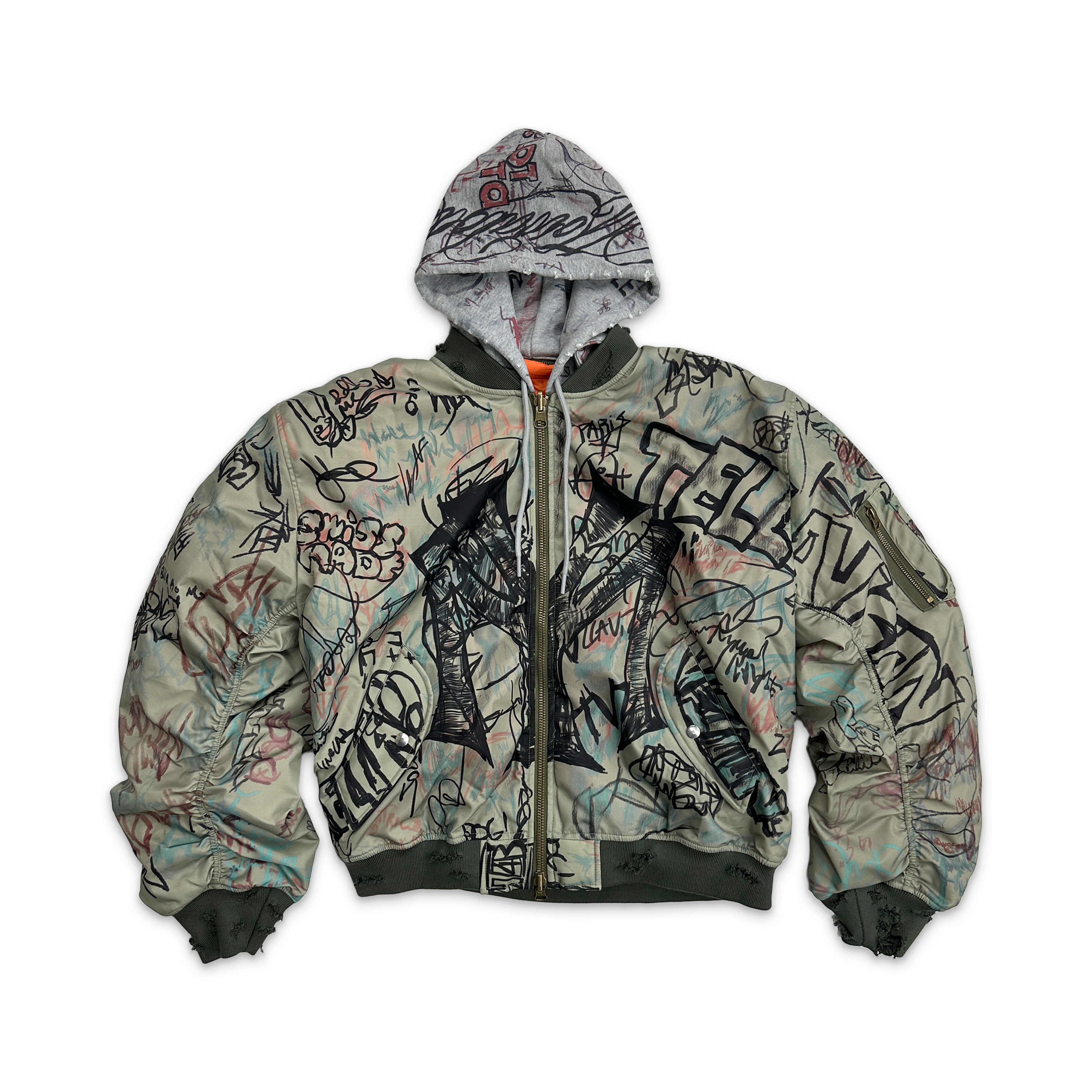 Graffiti Bomber "Green/Orange"