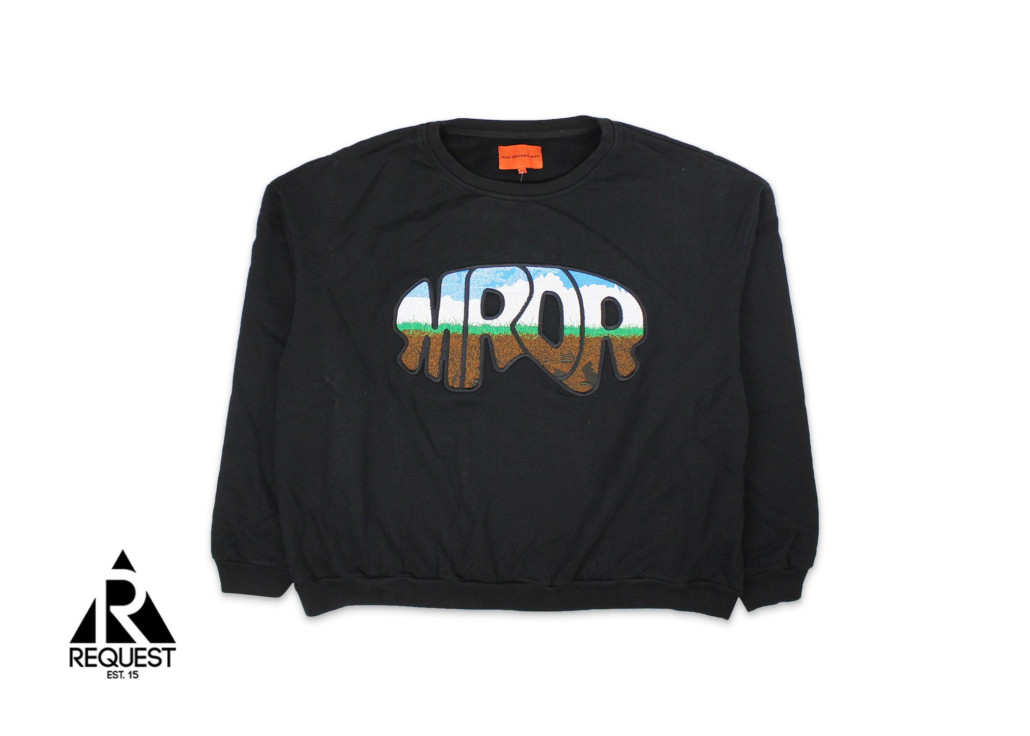 MRDR BRAVADO Who Decides War Crewneck Sweater "Coal"