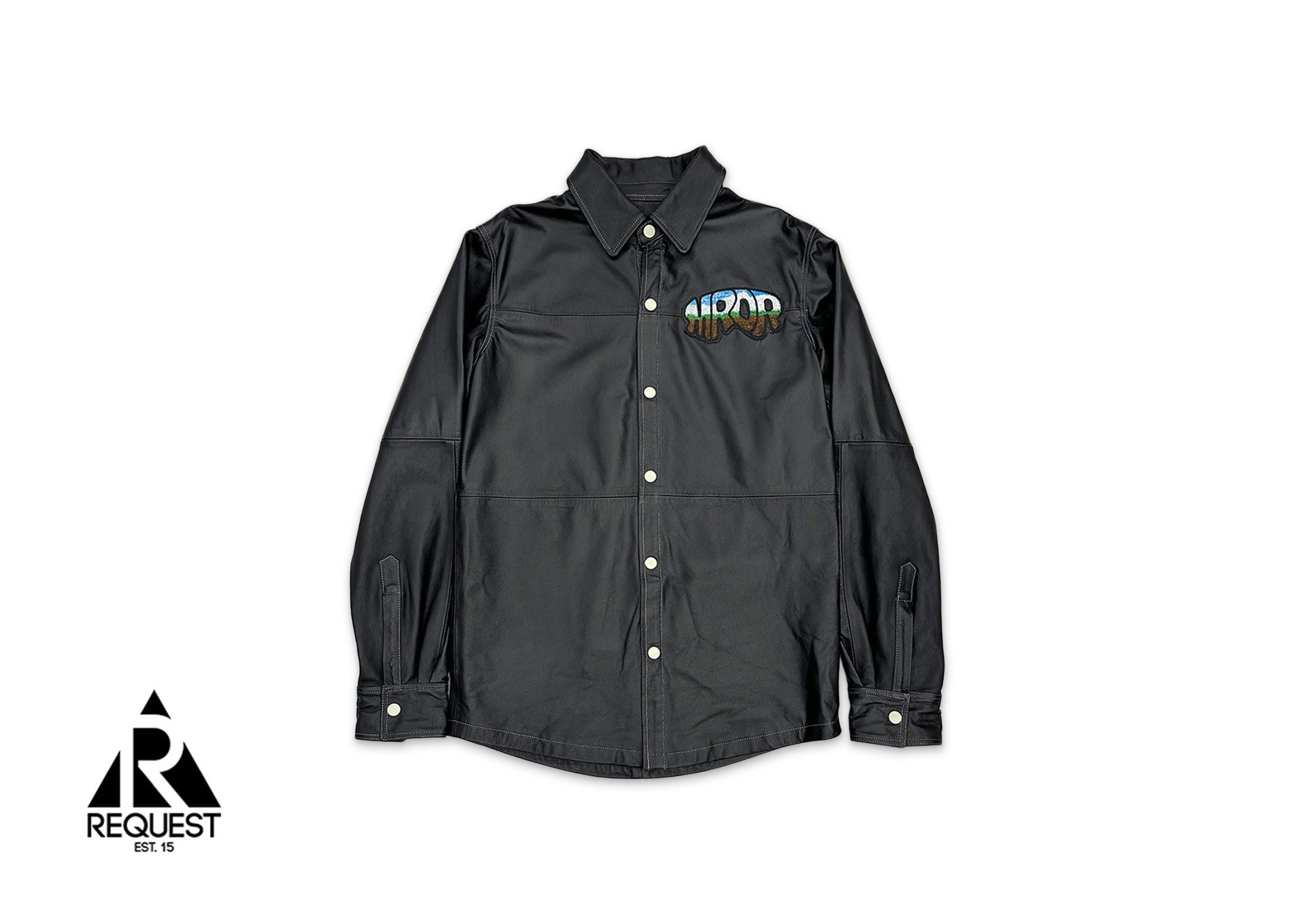 Who Decides War, MRDR BRAVADO  Leather Work Shirt "Coal"