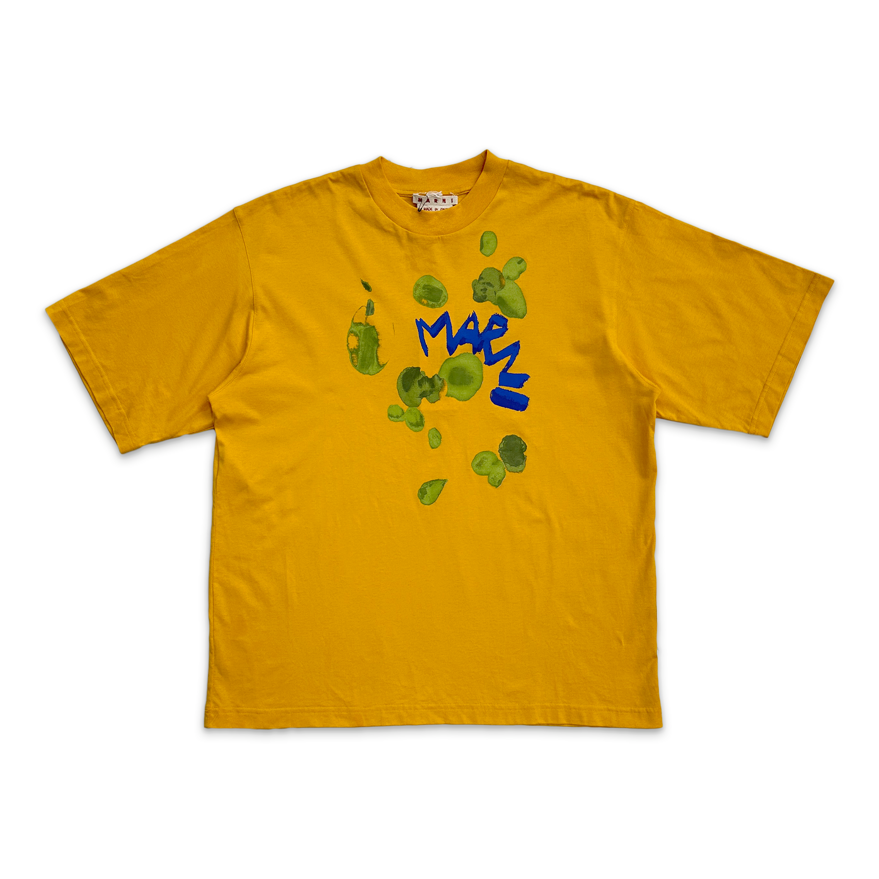 Marni, Dripping Paint Tee "Yellow"
