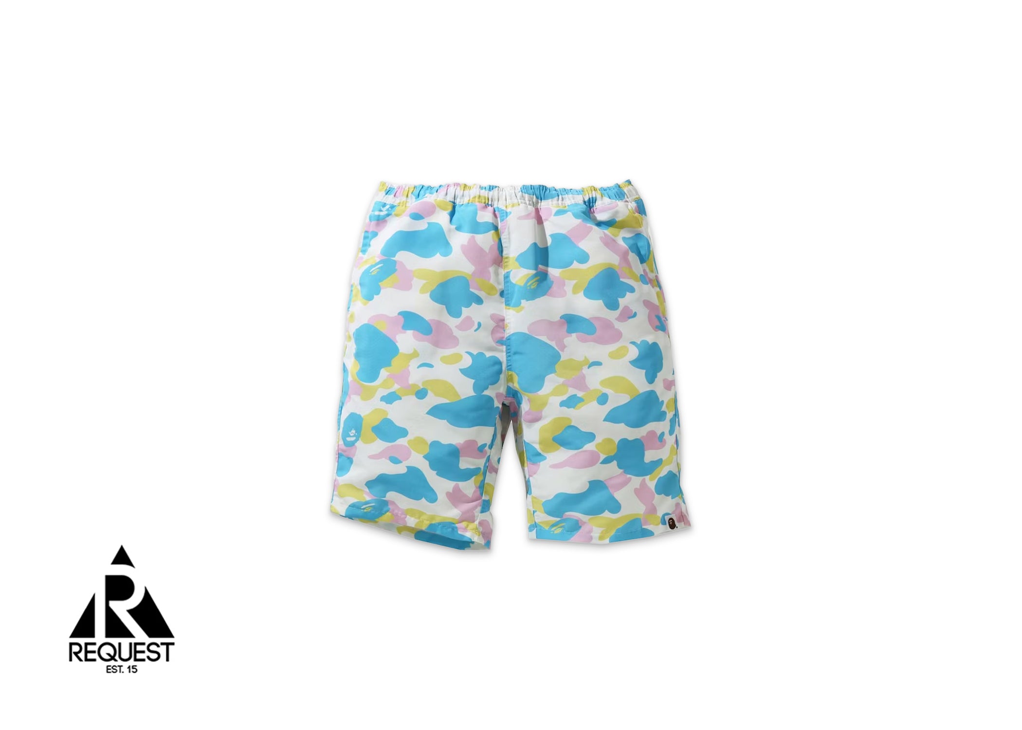 A Bathing Ape BAPE New Multi Camo Track Shorts "White"