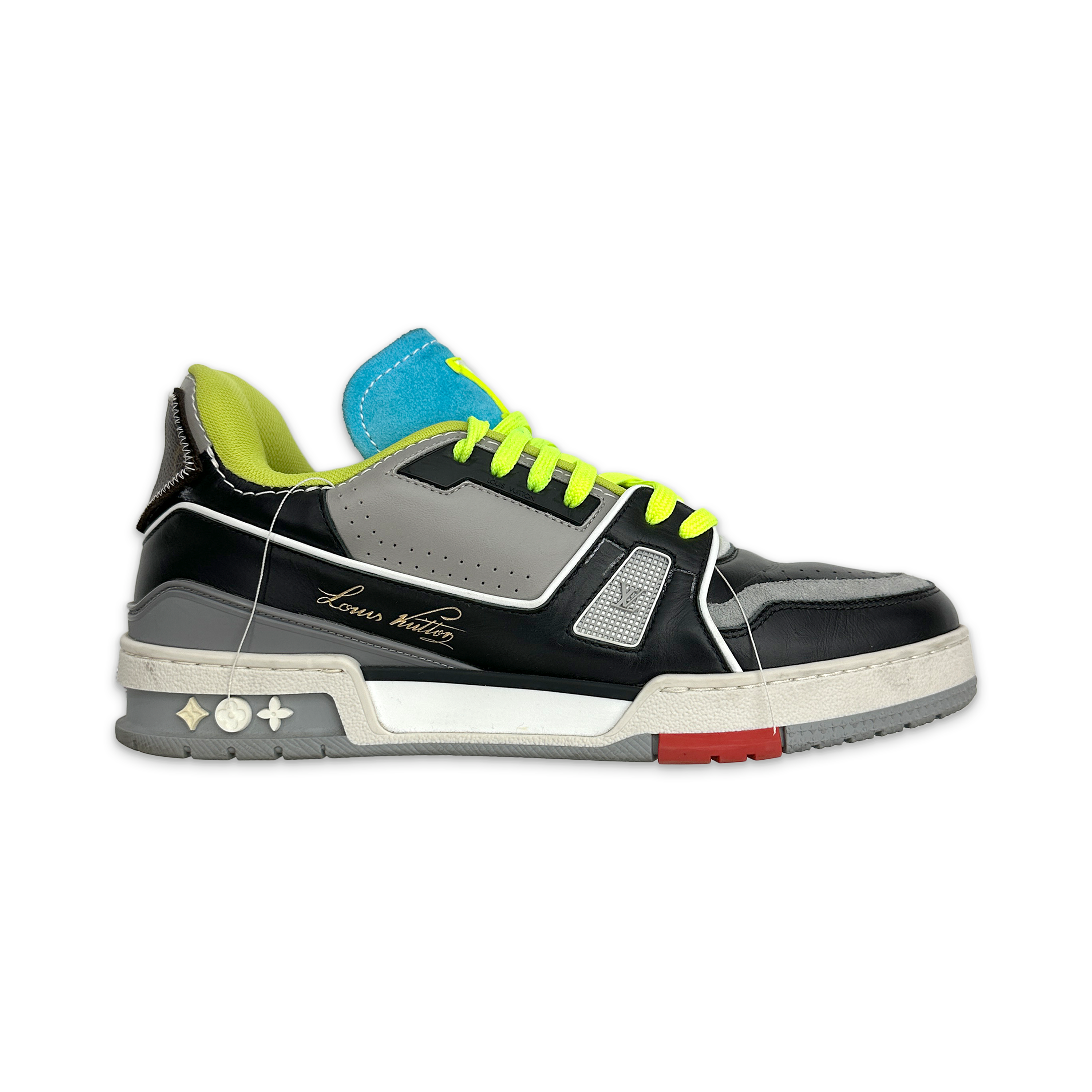 Louis Vuitton, LV Trainer Recycled "Multicolor Flo Green"