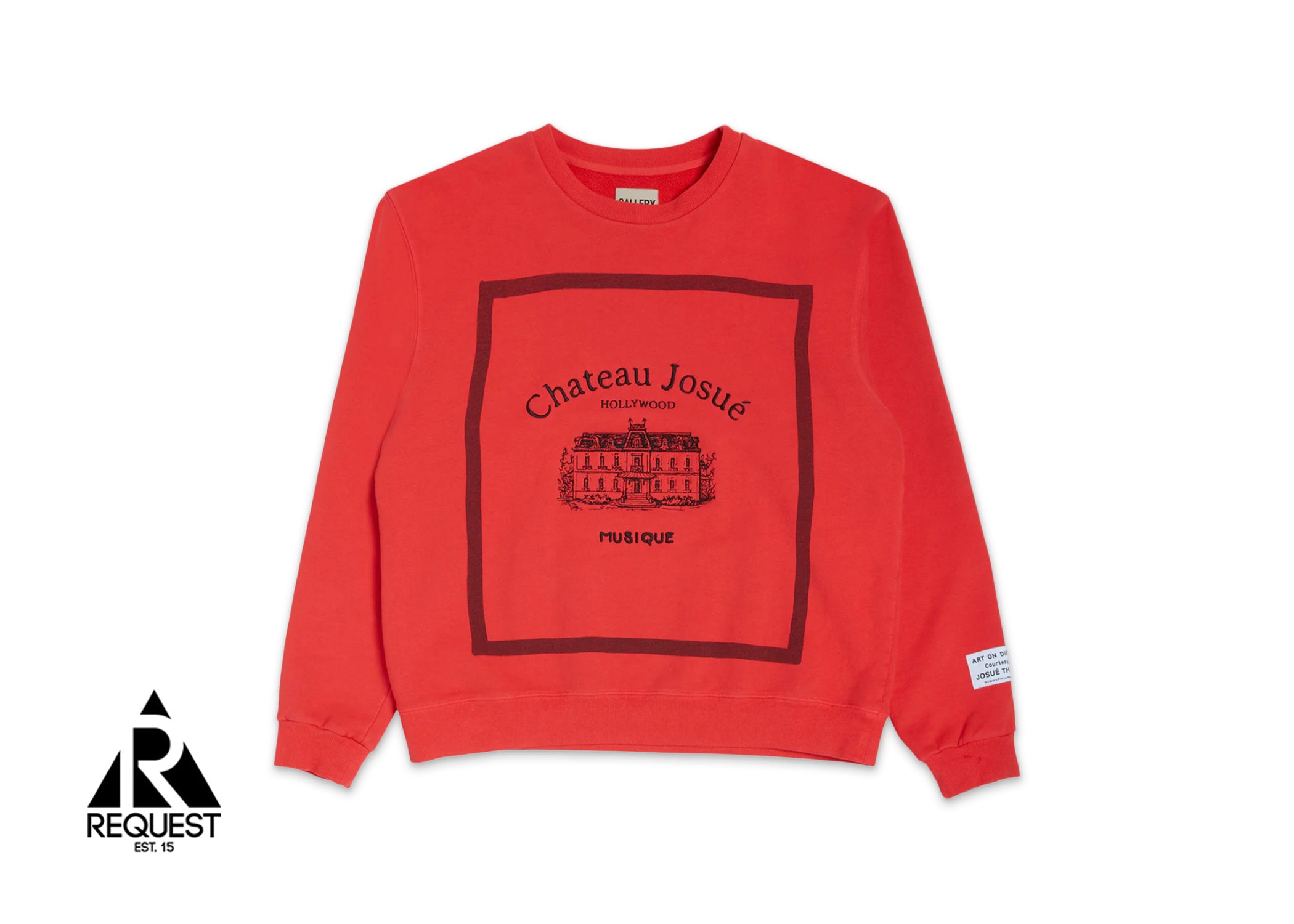 Gallery Dept. Chateau Musique Crewneck Sweatshirt "Red"