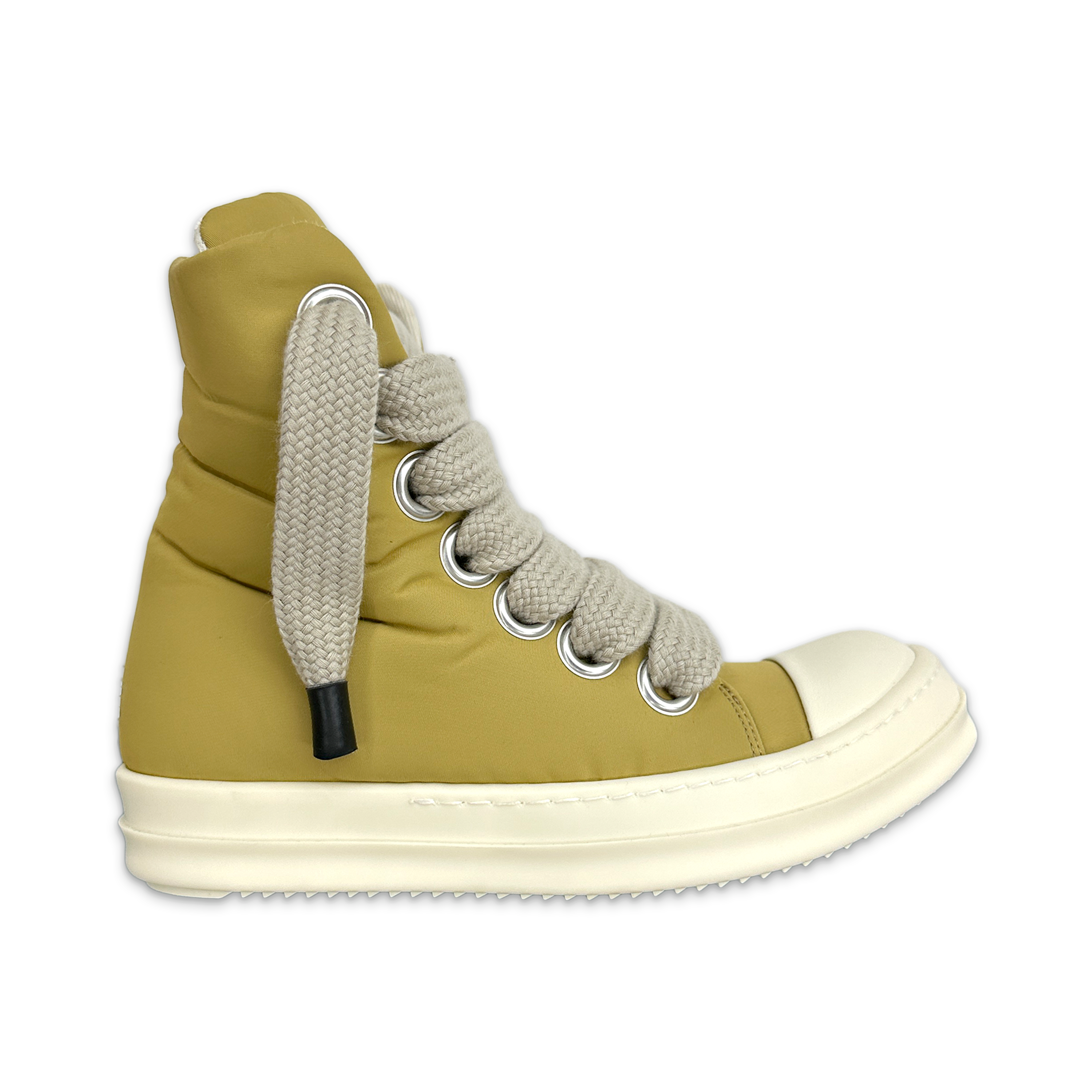 Rick Owens DRKSHDW, Jumbo Lace Padded Ramones High "Mustard"