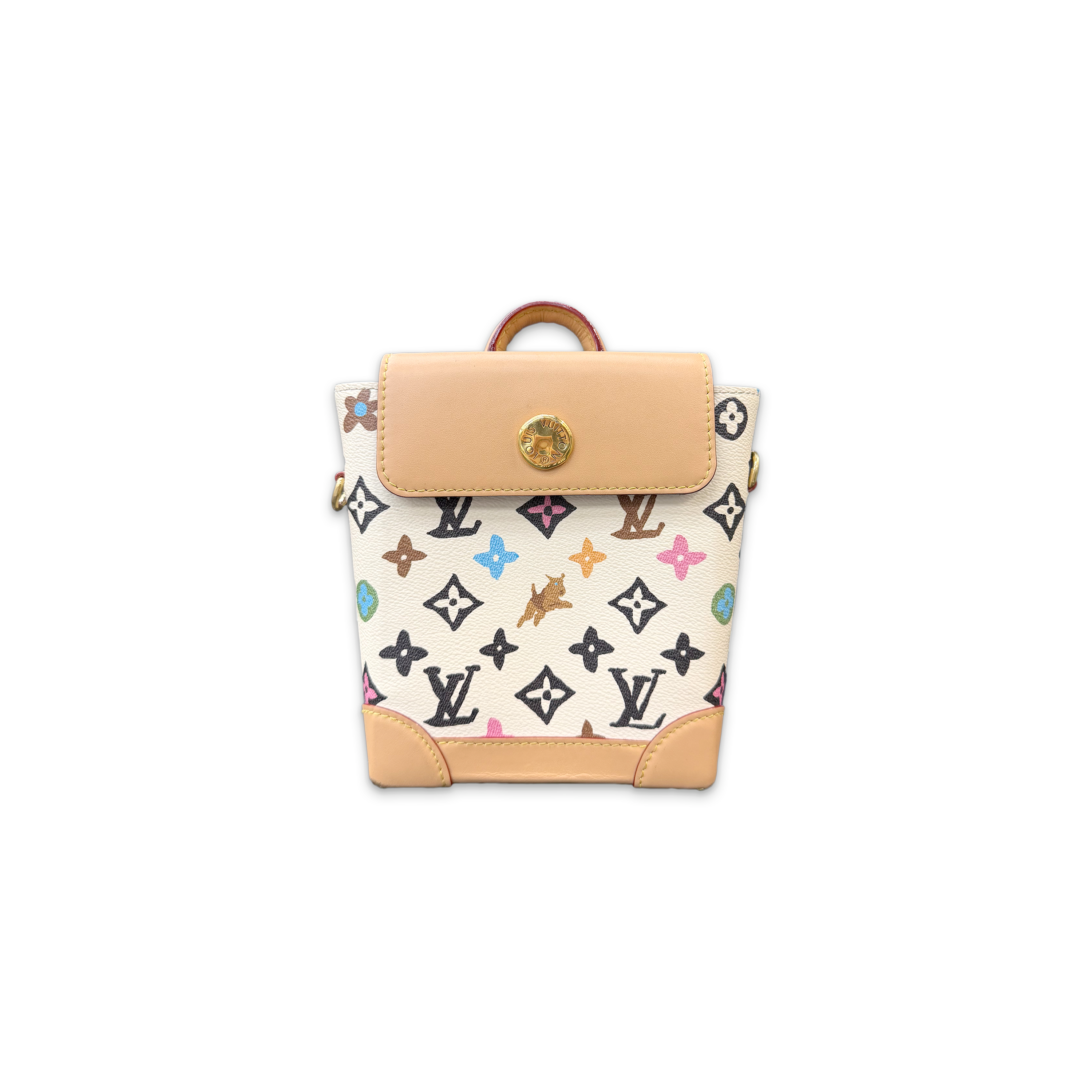 Louis Vuitton, By Tyler The Creator Nano Steamer Bag "Vanilla Craggy Monogram"