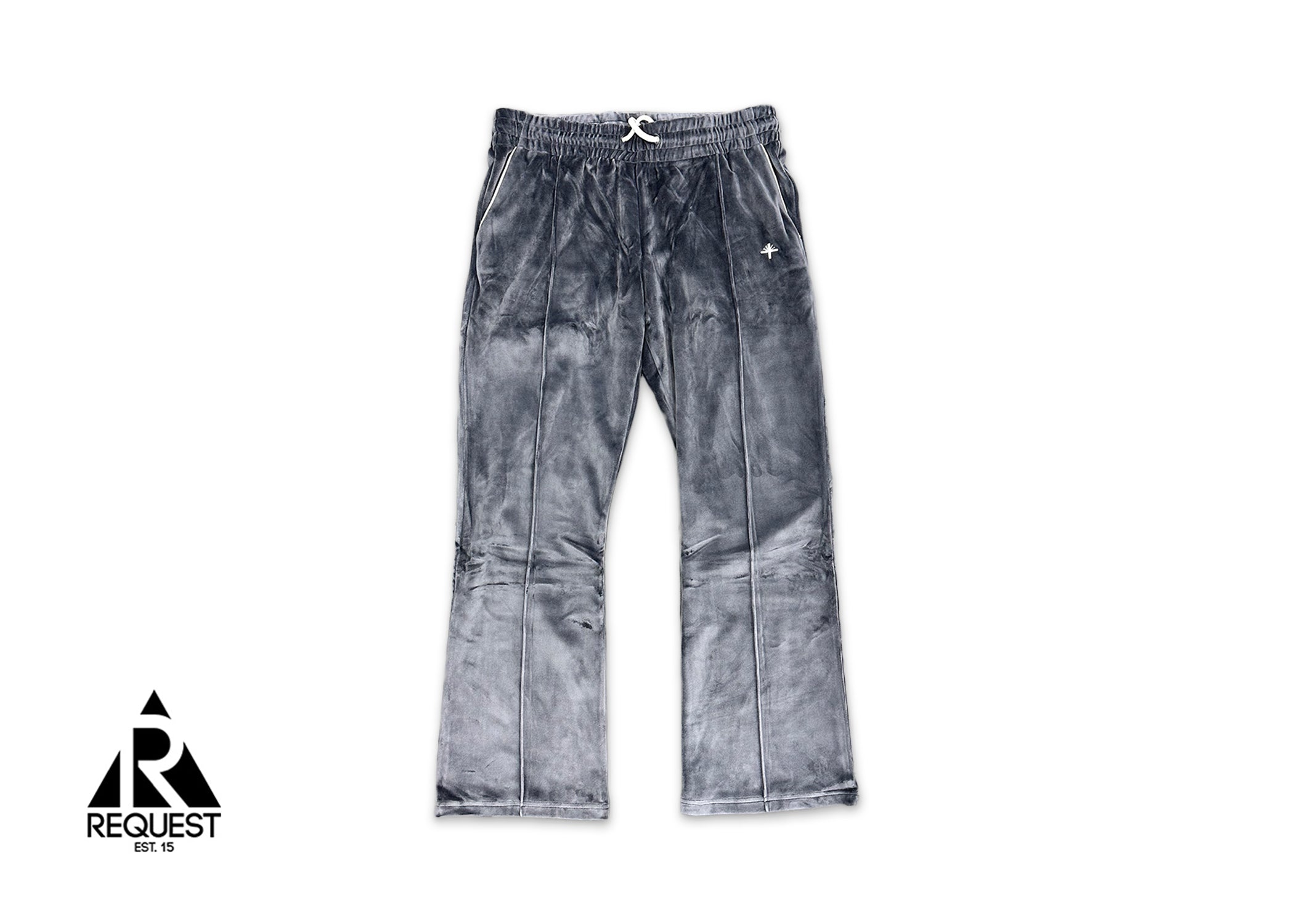 Vertabrae Velour Flare Pants "Navy"