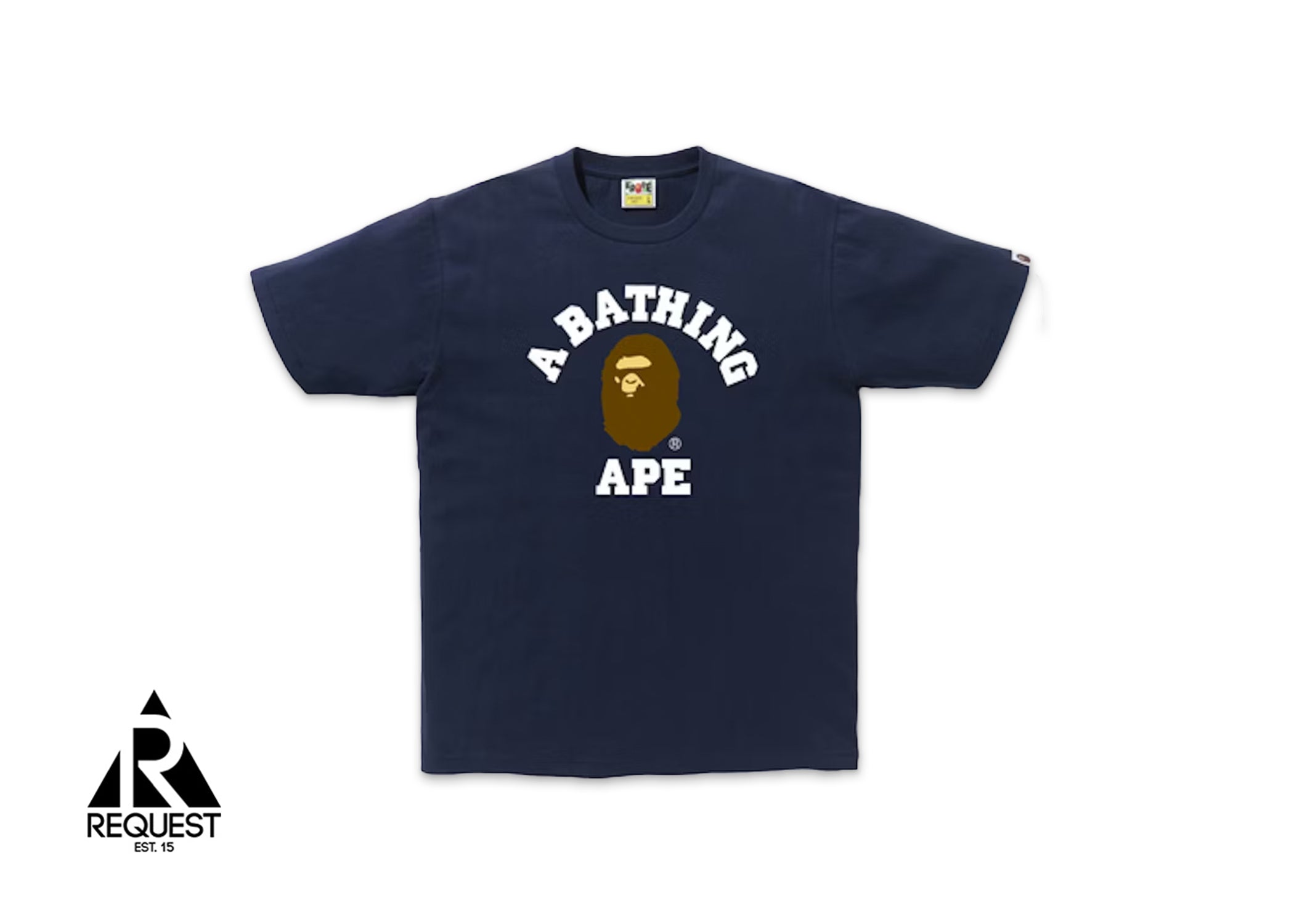 A Bathing Ape BAPE College Tee "Navy"