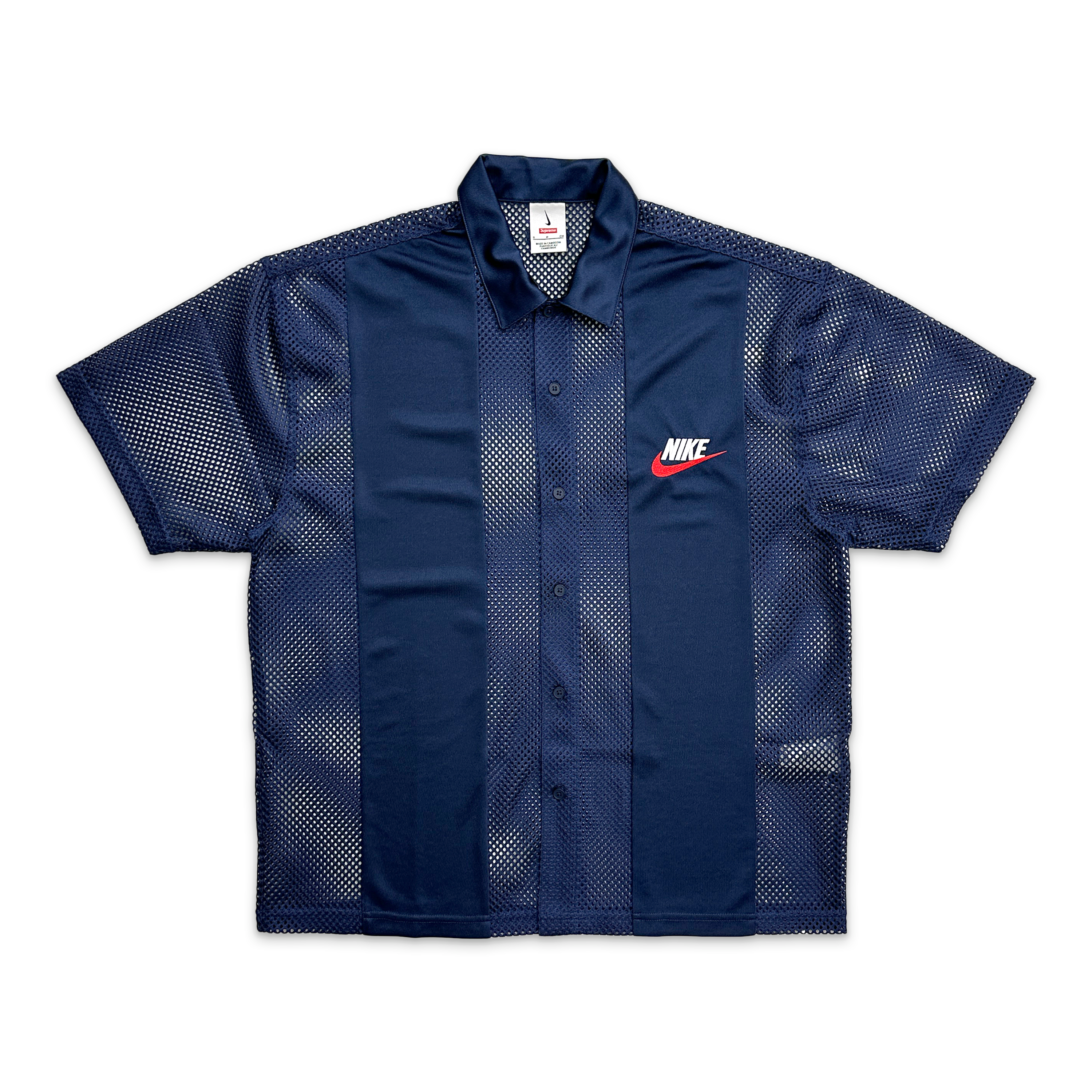 Supreme, x Nike Mesh S/S Shirt SS24 "Navy"