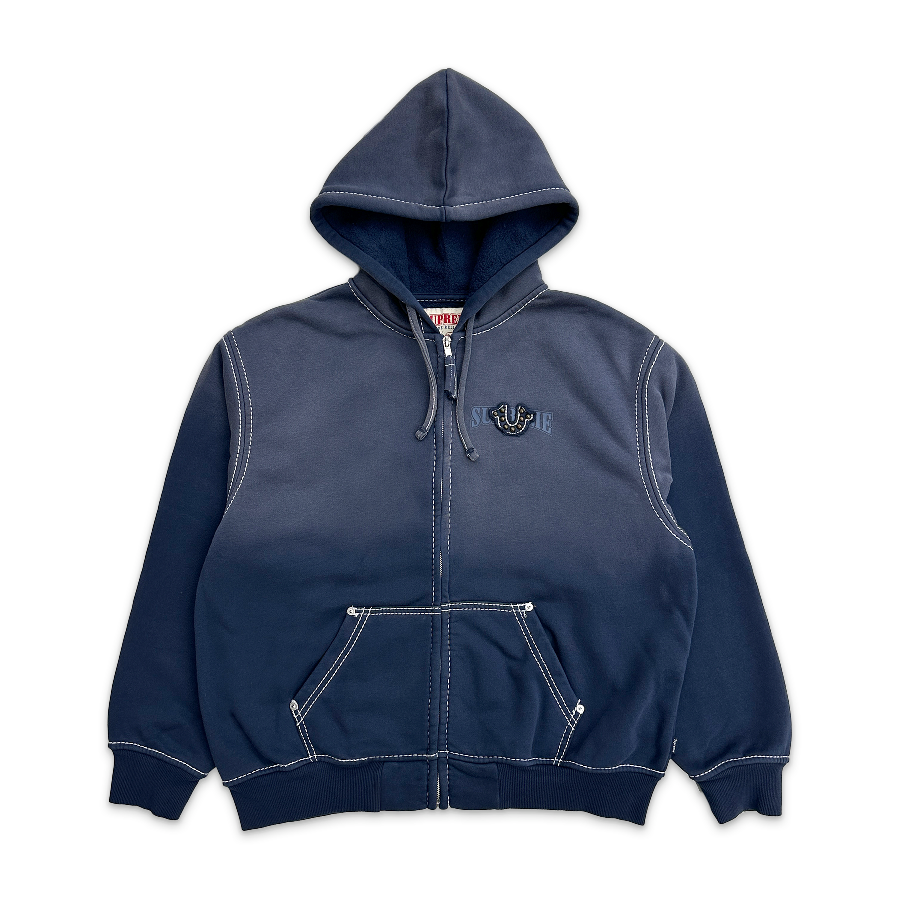 True Religion Zip Up Hooded Sweatshirt FW25 "Navy"